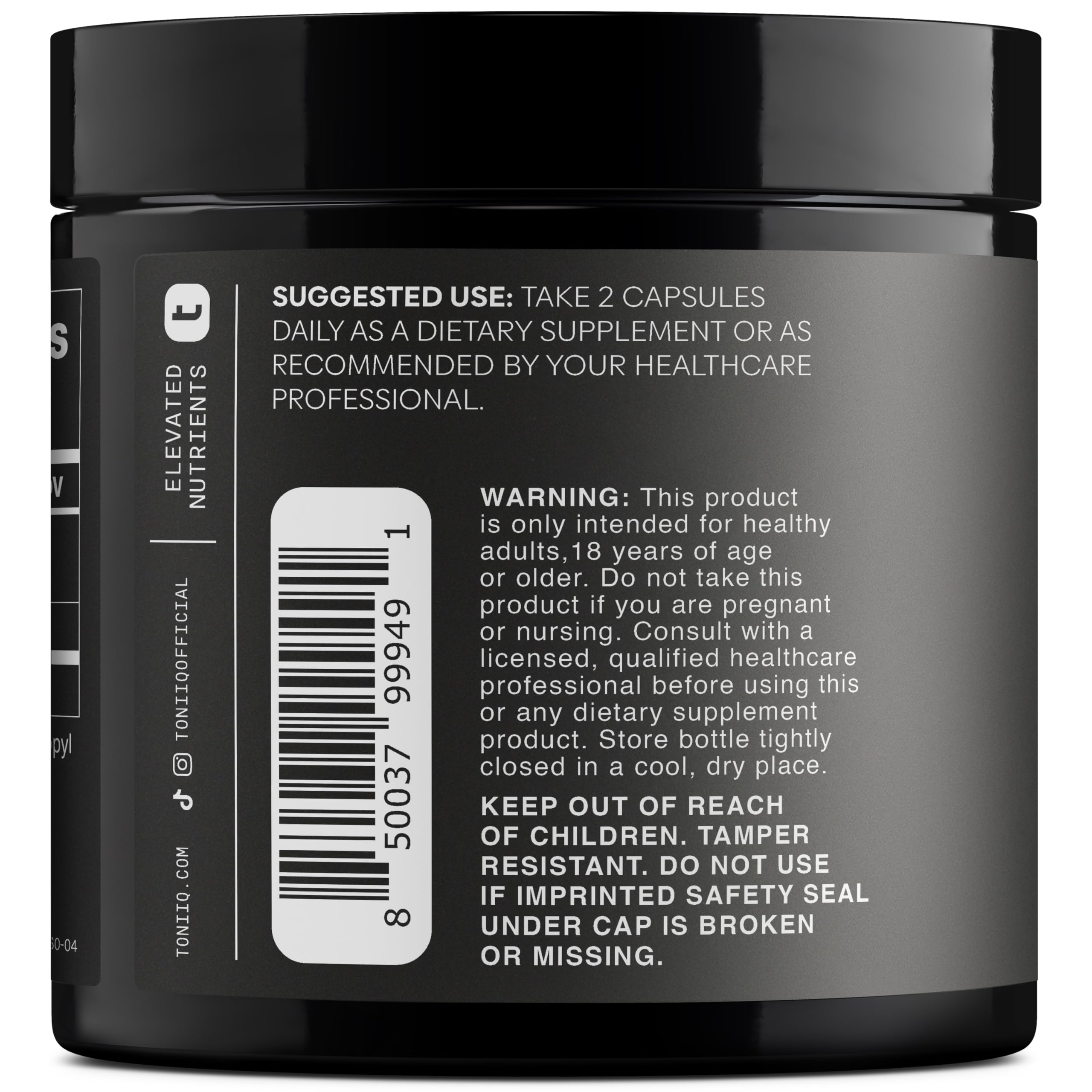 Toniiq Ultra High Purity Fisetin 500mg - 98%+ Higly Purified & Bioavailable Fisetin Supplement with MCT Oil for Absorption - Third-Party Tested Senolytic Supplements for Aging Support - 60 Capsules Toniiq Au supplements