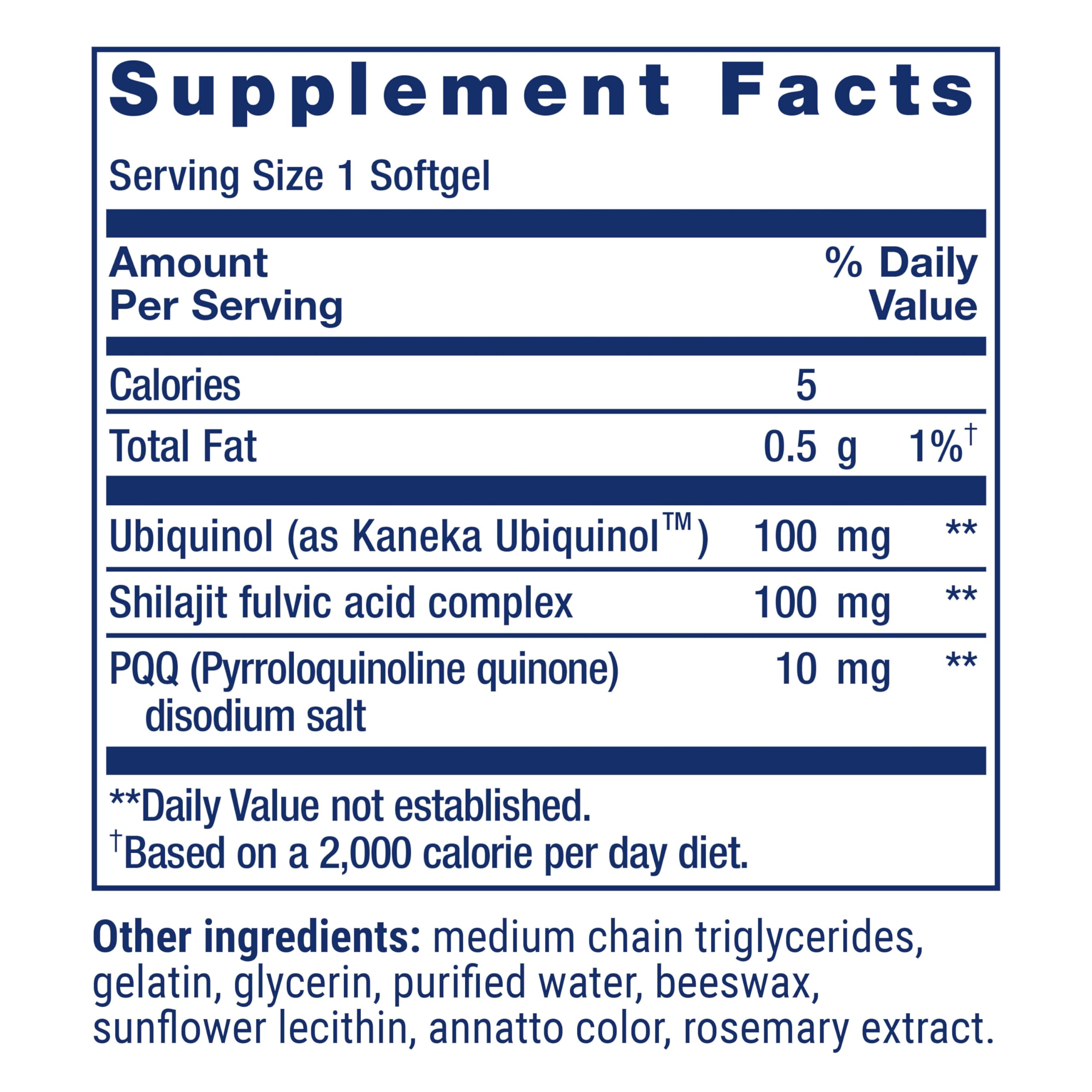 Life Extension Super Ubiquinol CoQ10 with PQQ, coenzyme Q10, pyrroloquinoline Quinone, Heart Health Supplement, Maximum Absorption