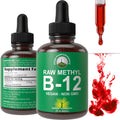 Raw Methyl B12 Liquid Drops. Sublingual Fast Acting Advanced Vegan B 12 Liquid Vitamin Supplement. High Bioavailability Methylcobalamin B-12 Vitamins for Energy, Focus and Relief. for Men + Women Peak Performance Au supplements