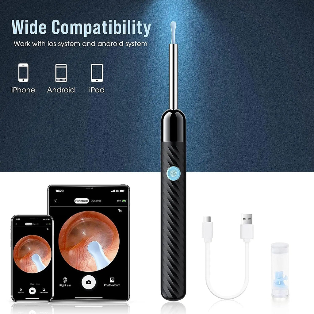 Ear Wax Removal - Earwax Remover Tool with 8 Pcs Ear Set - (Grey) LEIPUT Au supplements