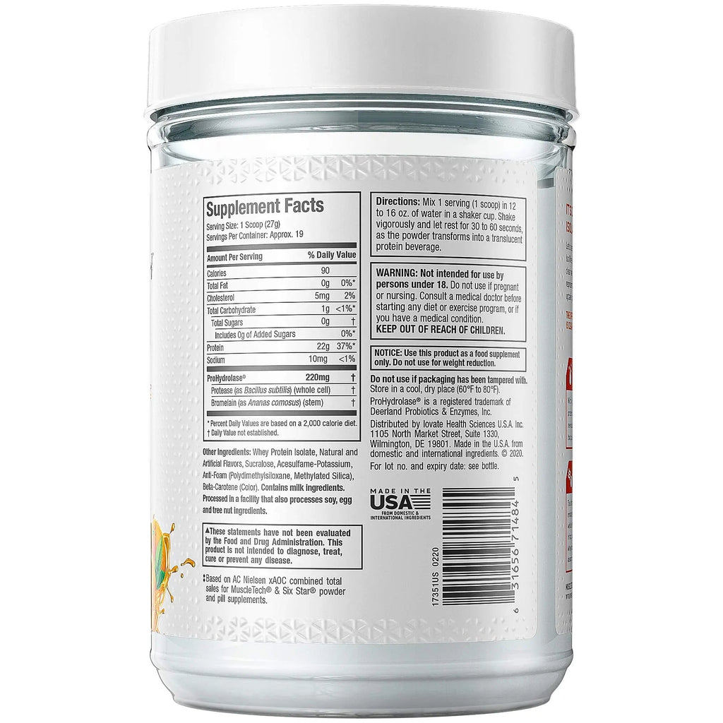 Whey Protein Powder MuscleTech Clear Whey Protein Isolate Whey Isolate Muscletech Au supplements