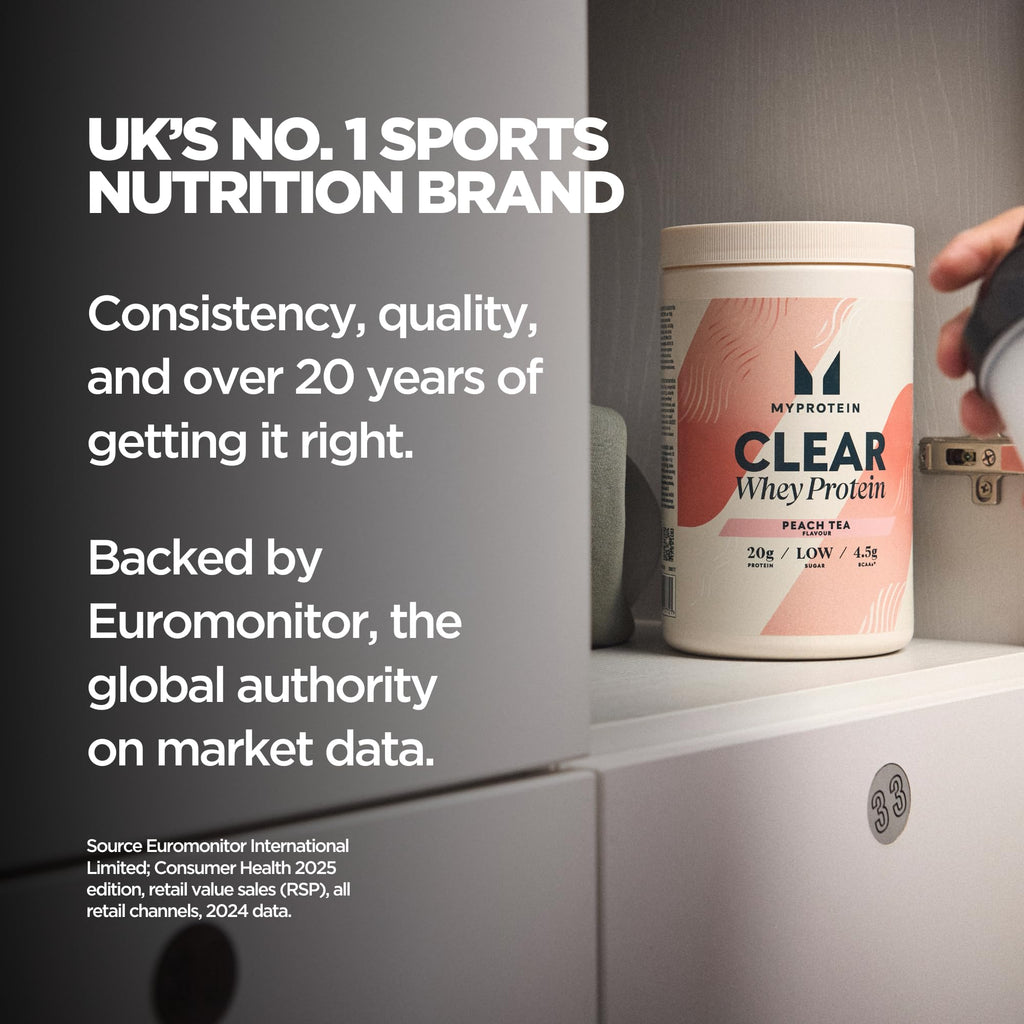 Myprotein Clear Whey Isolate Protein Powder, 20 Servings (1.1lbs) Orange Cream, 20g Protein per Serving, Naturally Flavored Drink Mix, Daily Protein Intake for Superior Performance