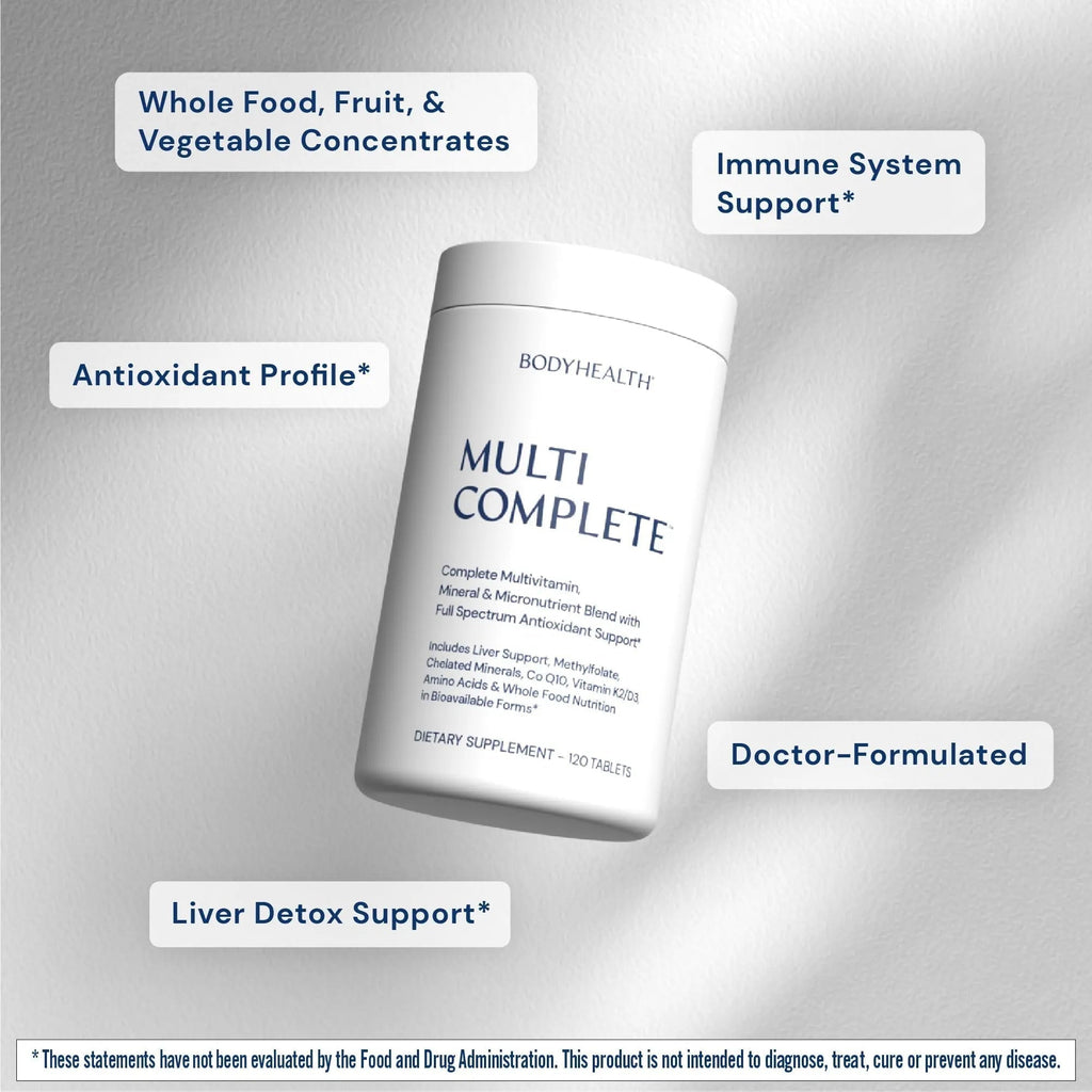 BodyHealth Multi Complete (120 Ct) Daily Multivitamin for Men and Women with Whole Foods, Minerals, Antioxidants BodyHealth Au supplements
