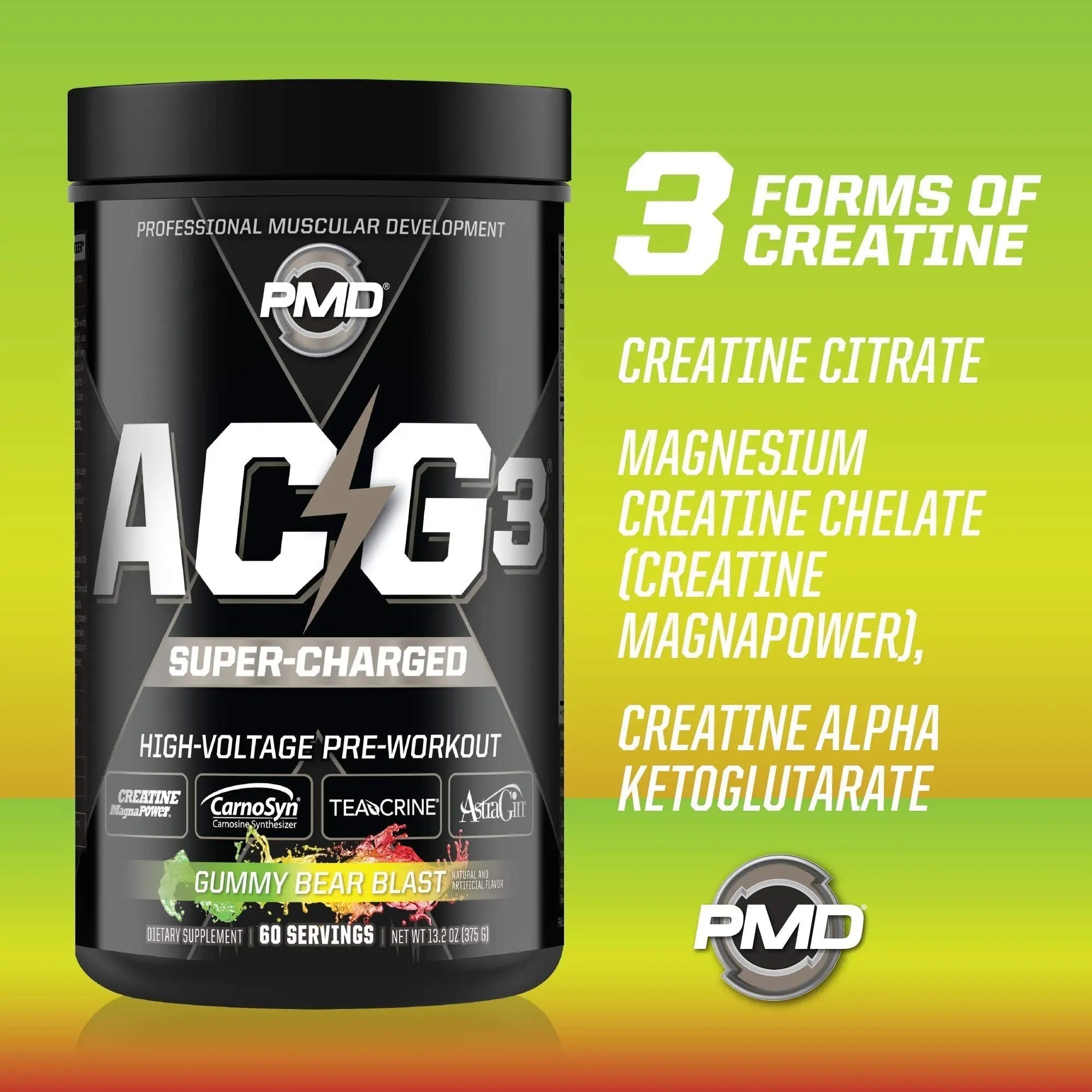 PMD Sports ACG3 Supercharged - Pre Workout - Powerful Strength, High Energy, Maximize PMD Au supplements