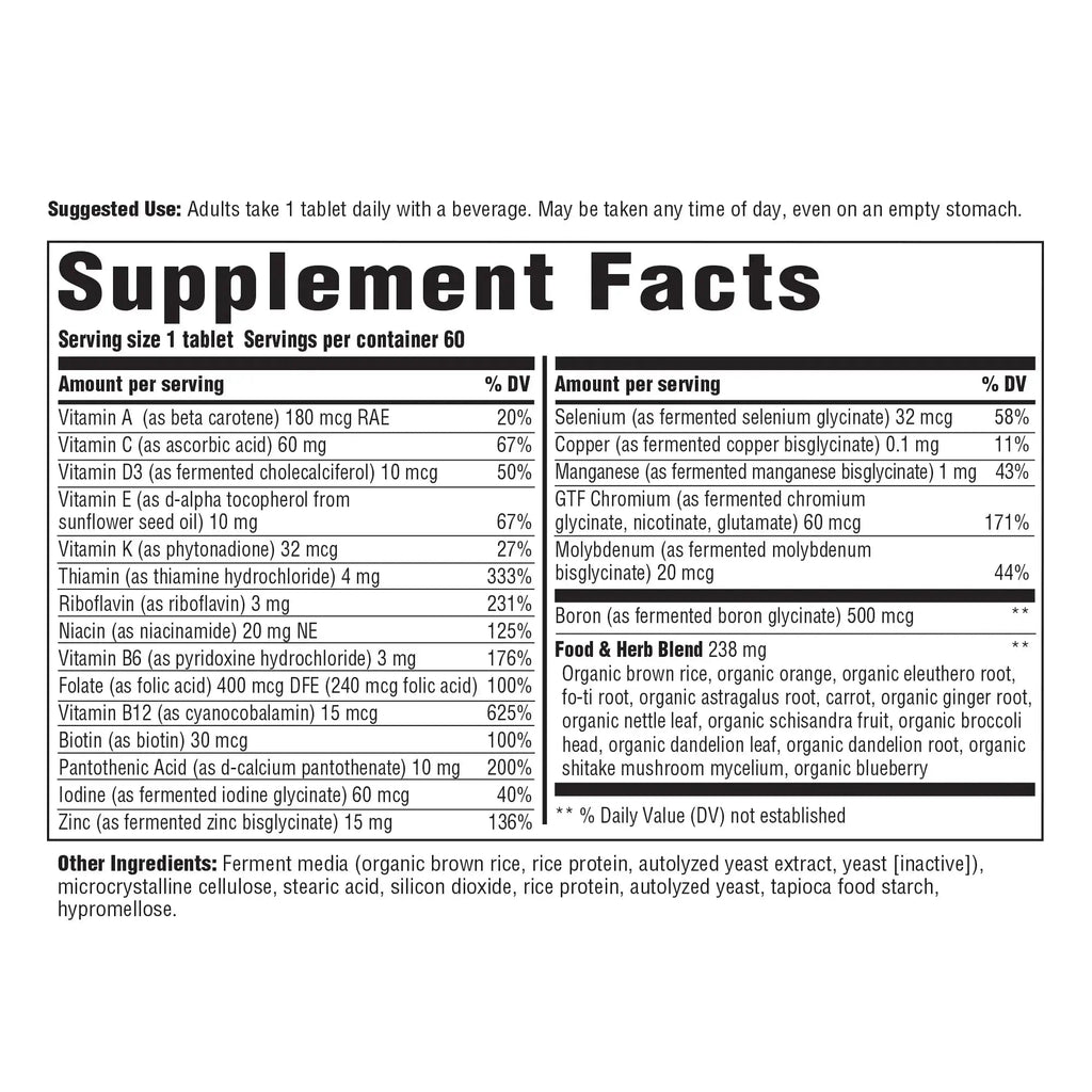 INNATE Response Formulas Men's One Daily Iron Free - Daily Multivitamin For Men Free of Iron - With B Vitamins Innate Response Formulas Au supplements