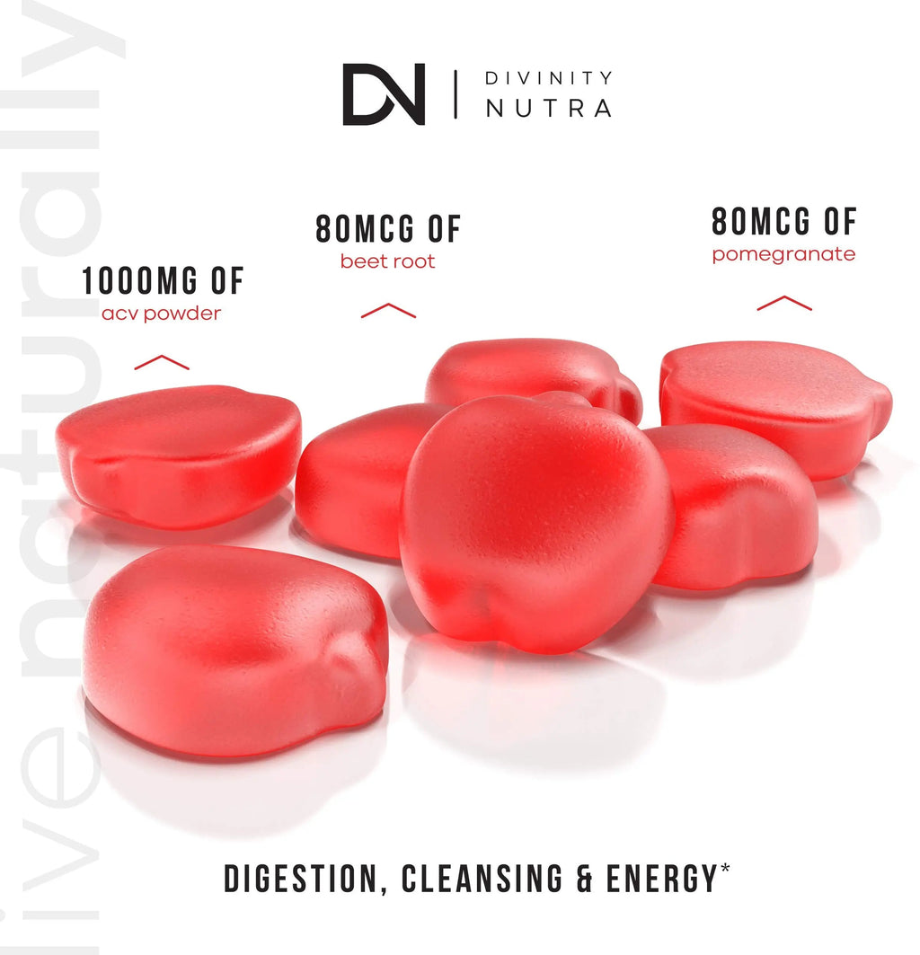 Apple Cider Vinegar Gummies for Weight Loss - Nutritional Supplement for Detox, Cleanse Divinity Nutra Au supplements