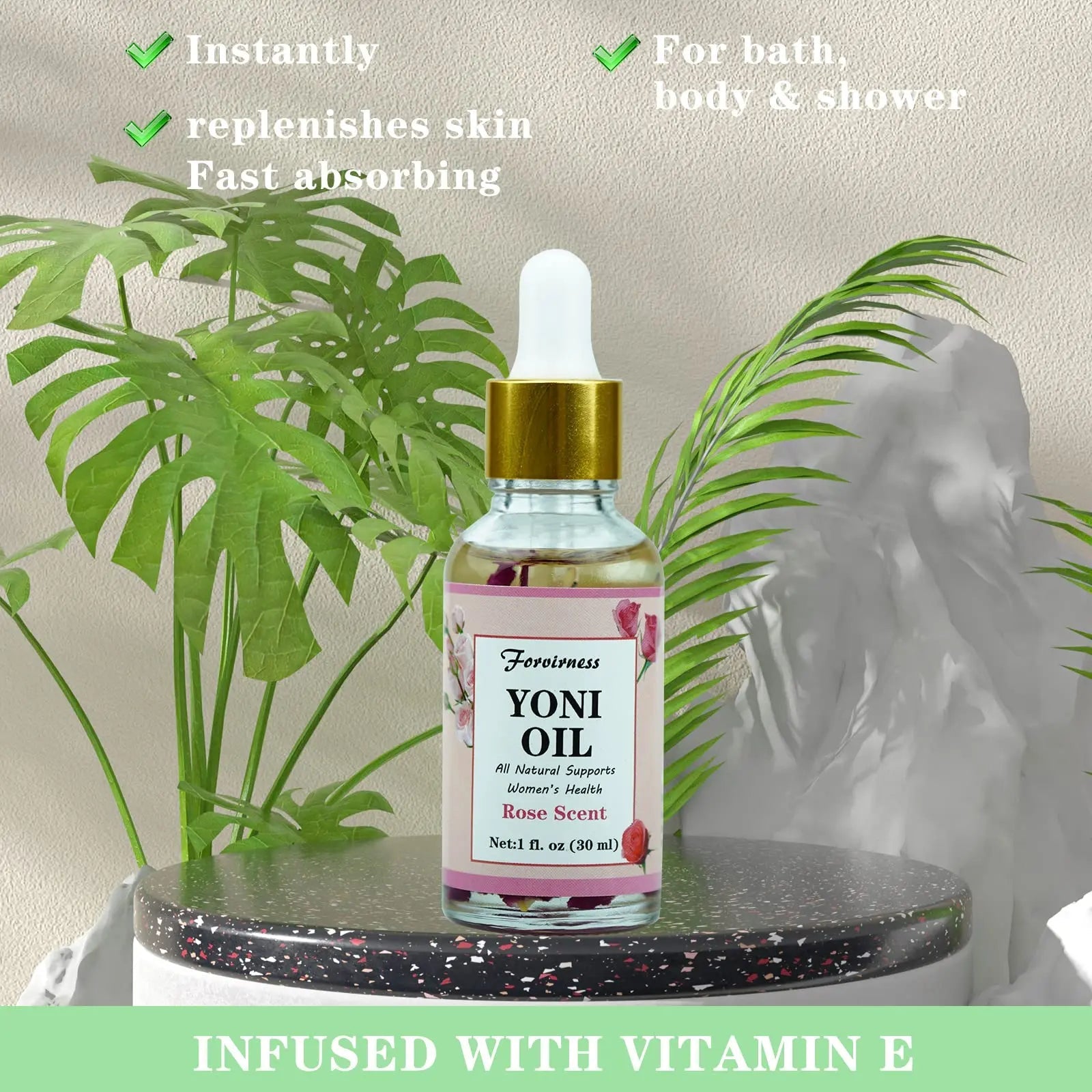 3 Packs Natural Yoni Oil Feminine Wash Ph Balanced for Women, Eliminates Vaginal Odor forvirness Au supplements