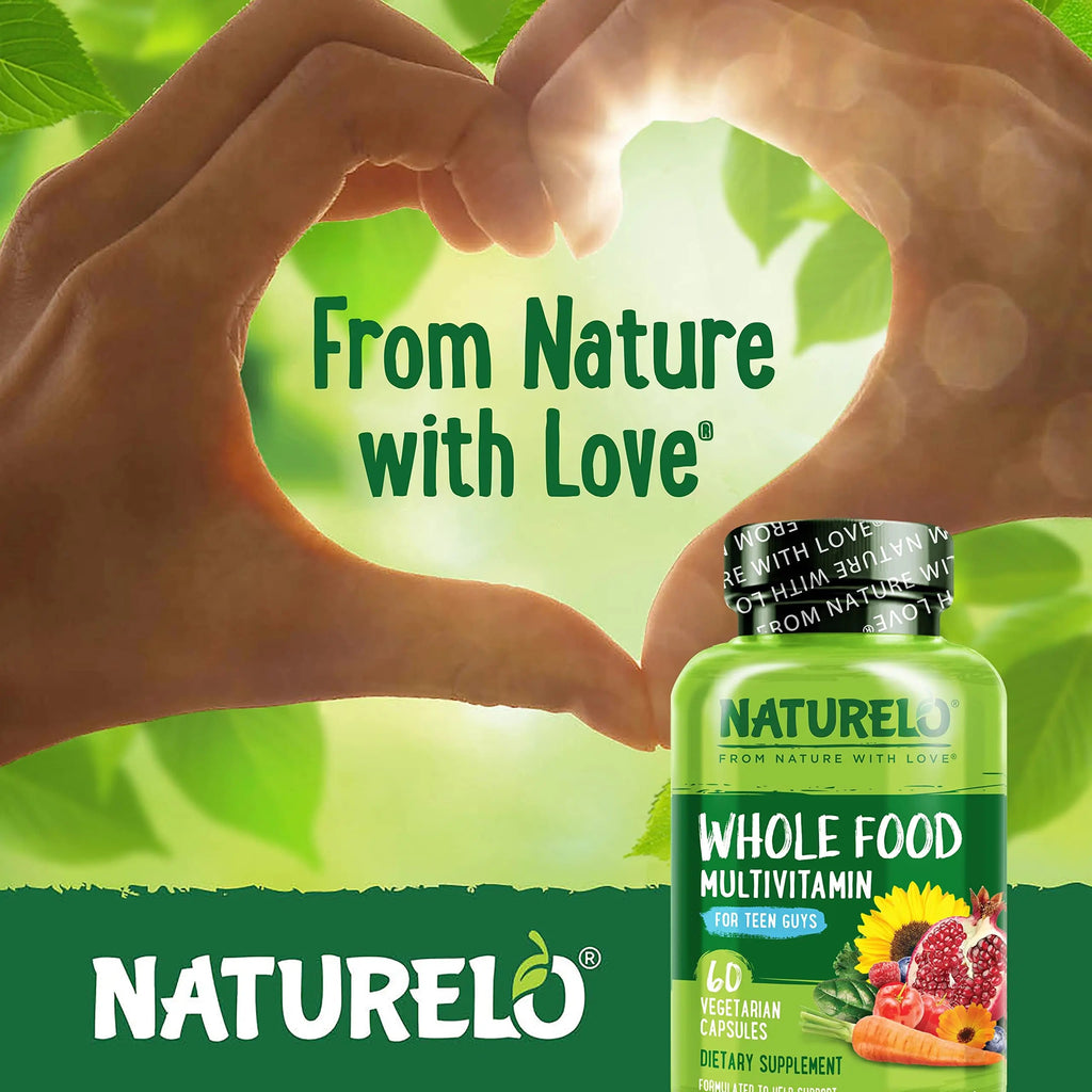 NATURELO Teen Multivitamin - Whole Food Multivitamin for Teenage Boys - Minerals Supplement for Active Kids NATURELO Au supplements