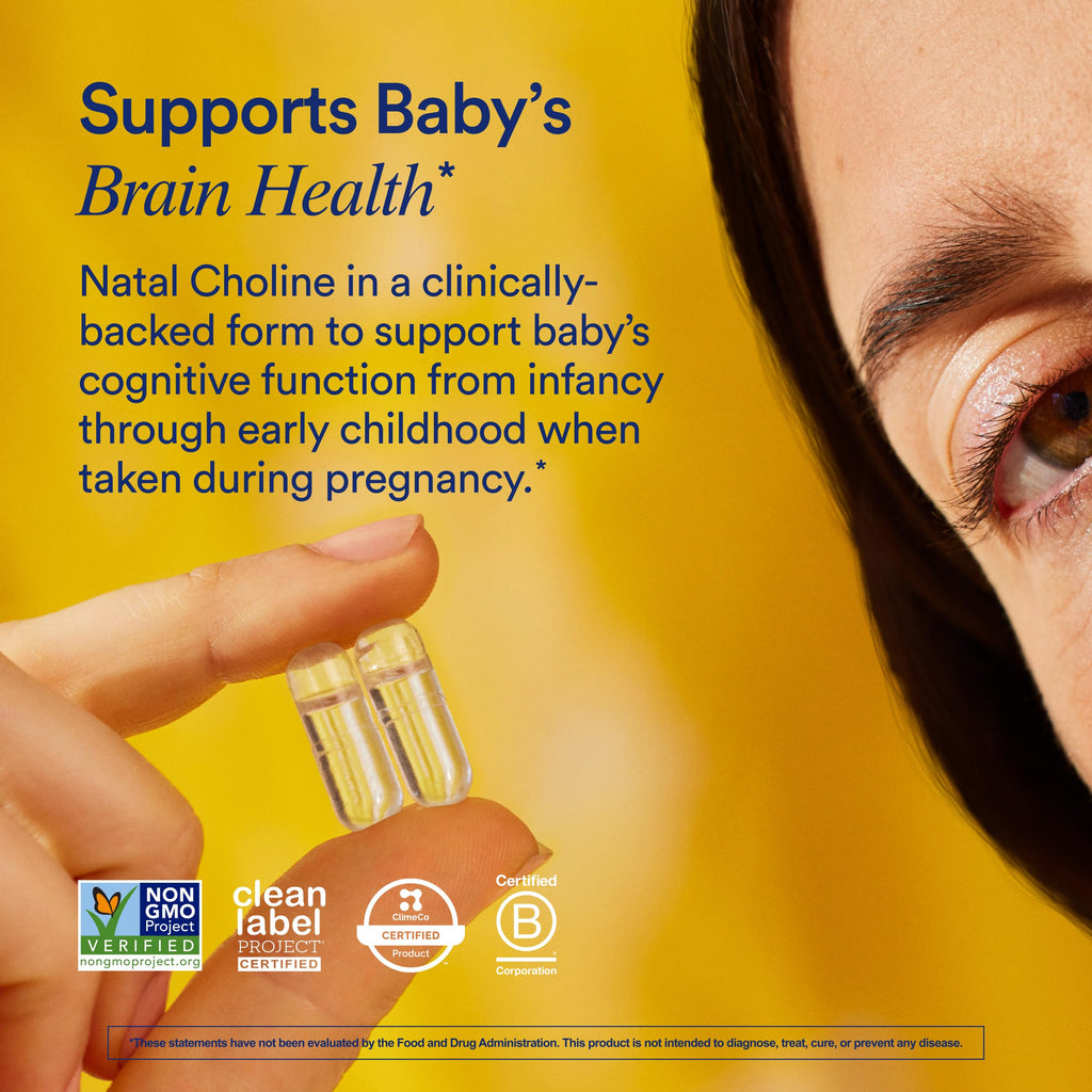 Ritual Natal Choline Supplement - 550mg - to Support Baby’s Cognitive Function When Taken During Pregnancy and Postpartum Choline Content in Breastmilk
