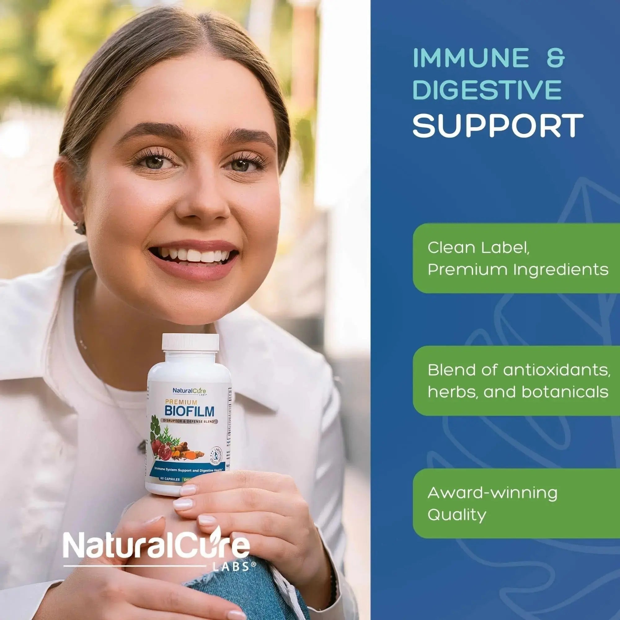 Natural Cure Labs Biofilm Complex – Premium Biofilm Formula Botanicals & Herbs | Biofilm Product for Digestion & Immune Support | Natural Cure Labs Au supplements