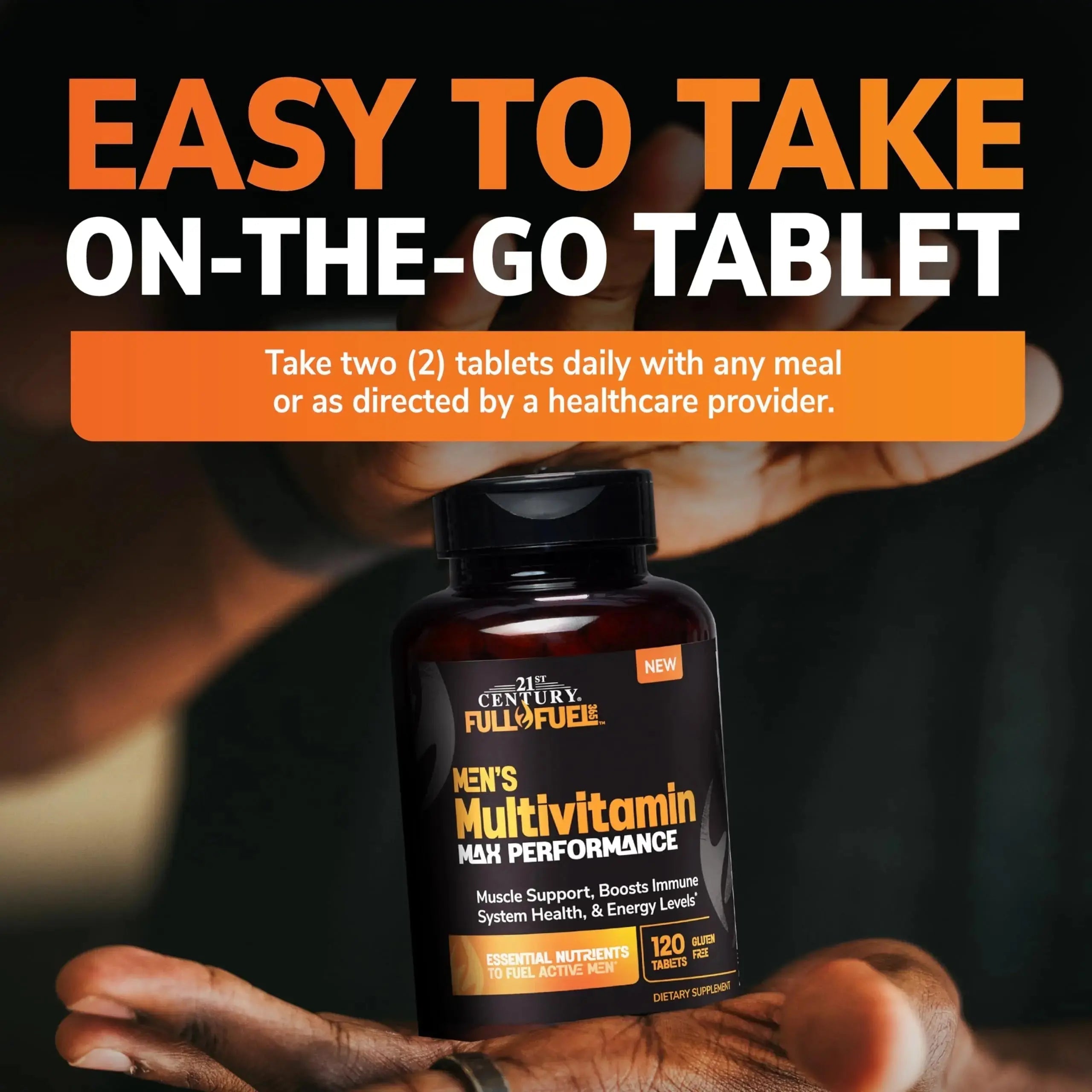 21st Century Full Fuel 365 Active Men’s Multivitamin, 120 Tablets, Daily Vitamins and Minerals for Energy, Muscle Support, Immune Health, No Gluten 21st Century Au supplements