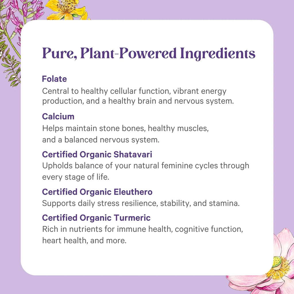 PURE SYNERGY Vita·Min·Herb for Women | Women’s Comprehensive Multivitamin Supplement | Made with Organic Whole Food Non-GMO & Vegan Ingredients | PURE SYNERGY Au supplements