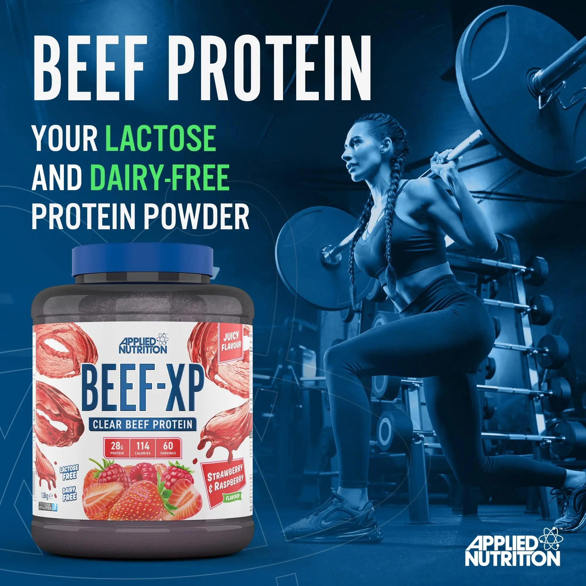 Applied Nutrition Beef XP - Clear Hydrolysed Beef Protein Isolate, Fruit Juice Style, Dairy Free Beef Protein Powder Applied Nutrition Au supplements