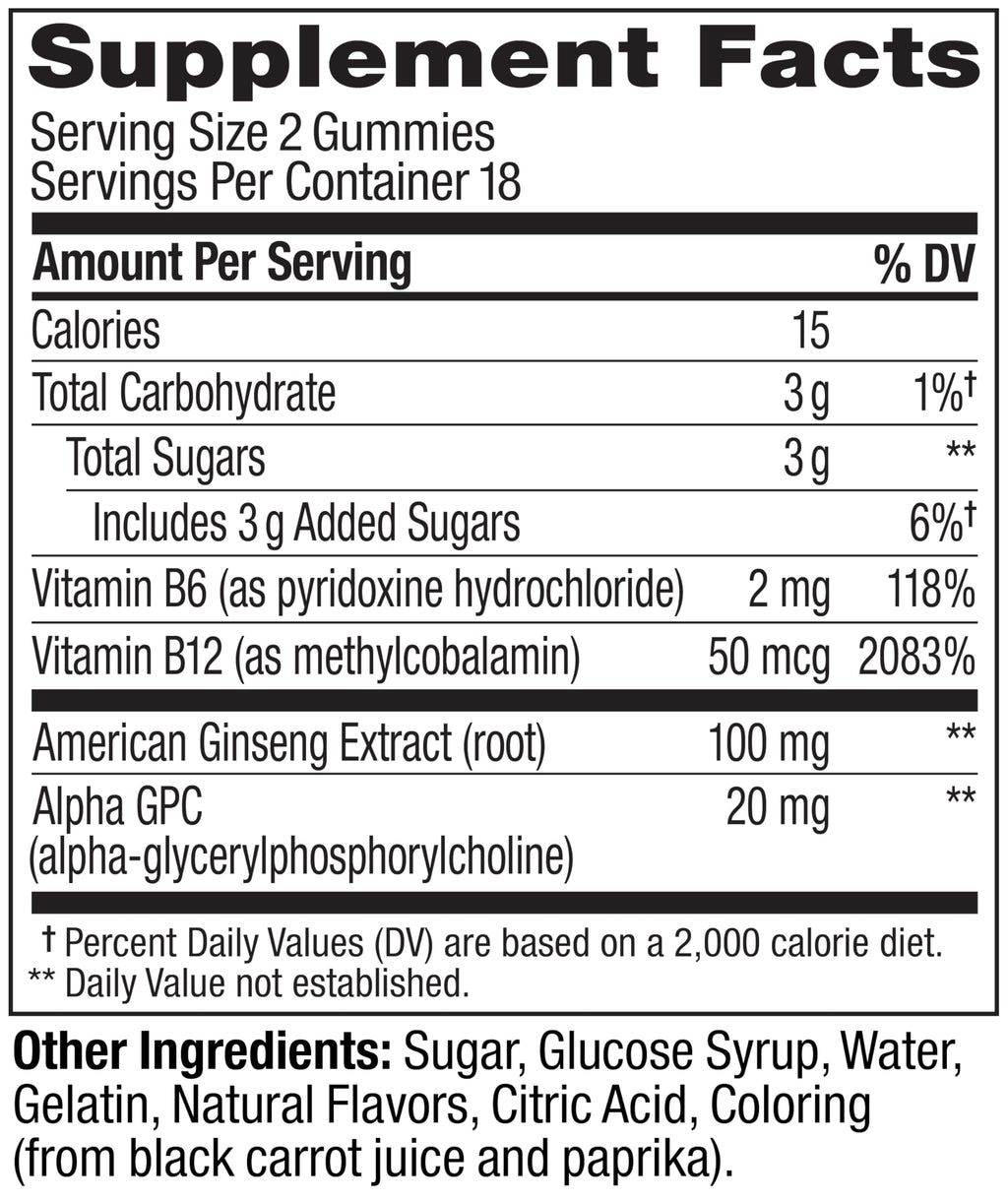 OLLY Laser Focus Gummy, Ginseng, Alpha GPC, B Vitamins, Berry Tangerine Flavor - 36 Count OLLY Au supplements