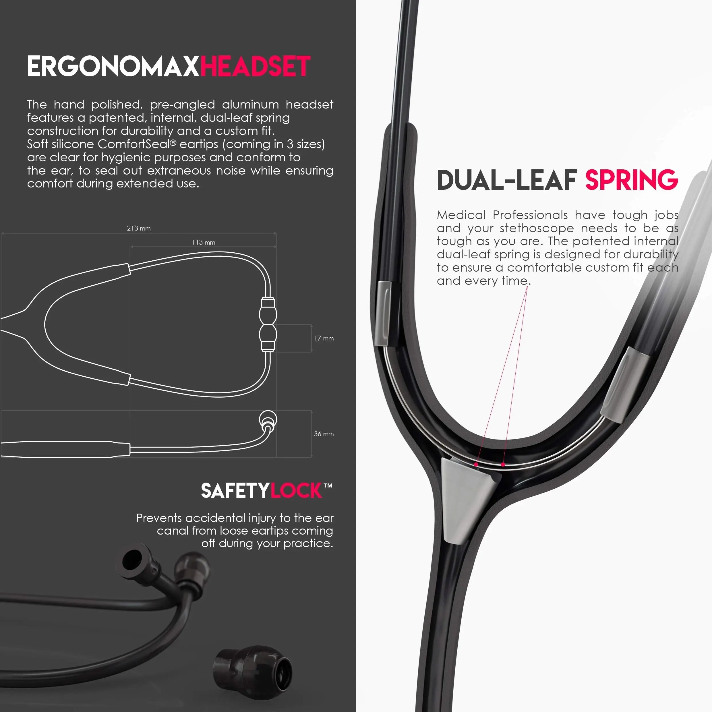 MDF Acoustica Lightweight Stethoscope for Doctors, Nurses, Students MDF Instruments Au supplements