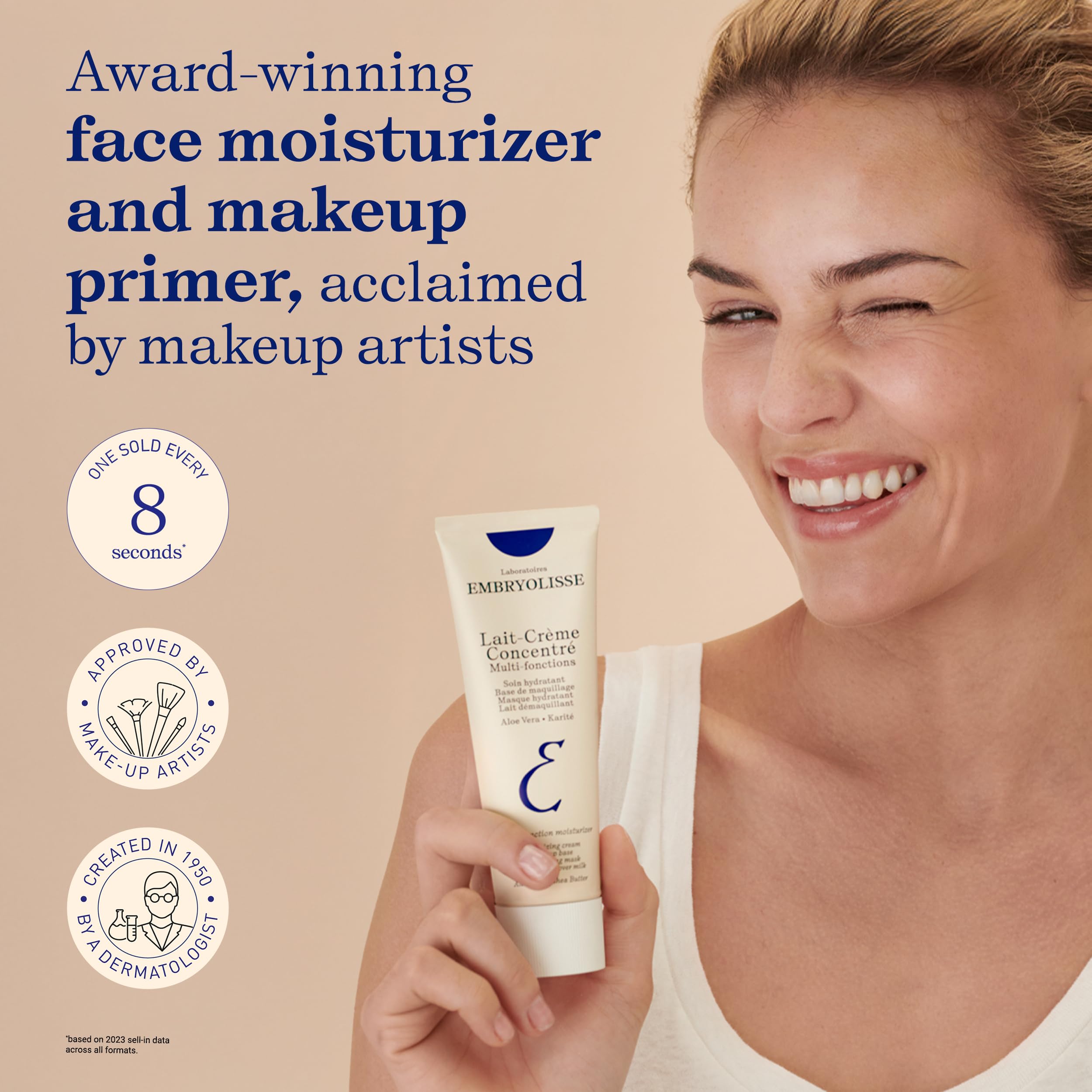 Embryolisse Lait-Crème Concentré Face Moisturizer and Makeup Primer, French Face Cream With Shea Butter & Aloe Vera, 1.01 Fl Oz Embryolisse Au supplements