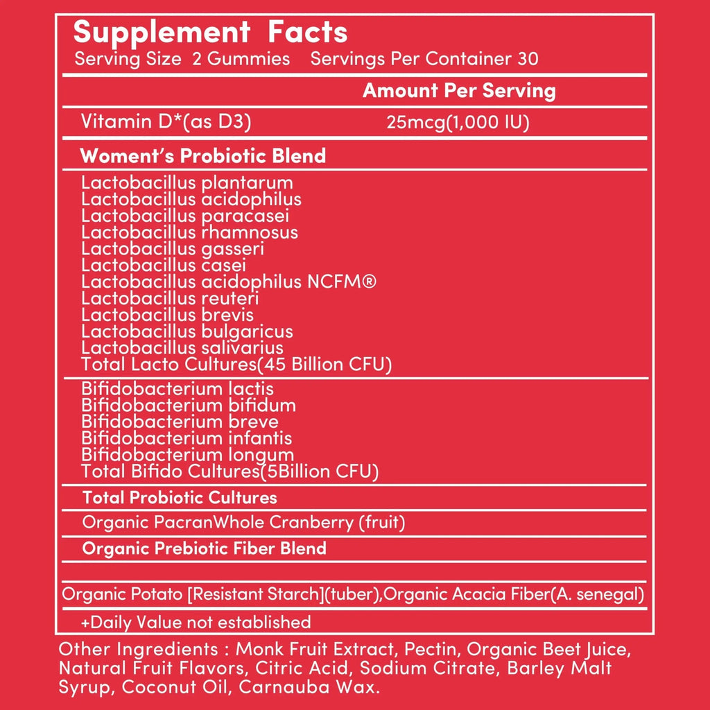 Cranberry Gummies UTI Treatment for Women | Urinary Tract Support for Women | Daily UTI Defense with Cranberry & Probiotics | Promotes Urinary Comfort & Normal Frequency | 60 Gummies Terramed Just Think Comfort Au supplements