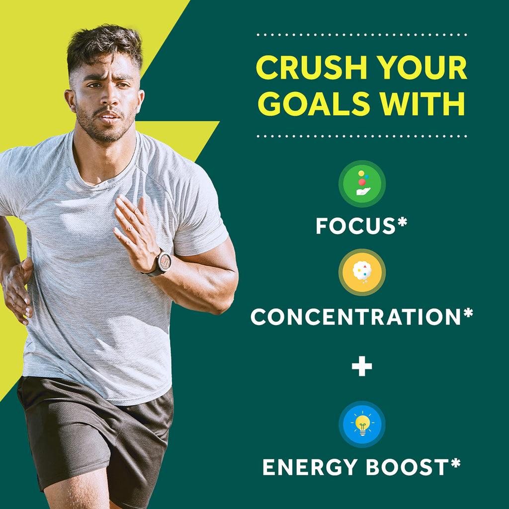 NEURIVA Brain + Energy Gummies, Nootropic Brain Supplements for Focus and Concentration with Neurofactor, Vitamin B12 & Caffeine for an Energy Boost*, 75ct Natural BlackBerry NEURIVA Au supplements
