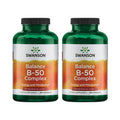 Swanson Balance B-50 High-Potency B Vitamin Complex for Busy Adults Seeking Immune, Heart, and Nervous System Support (250 Capsules)