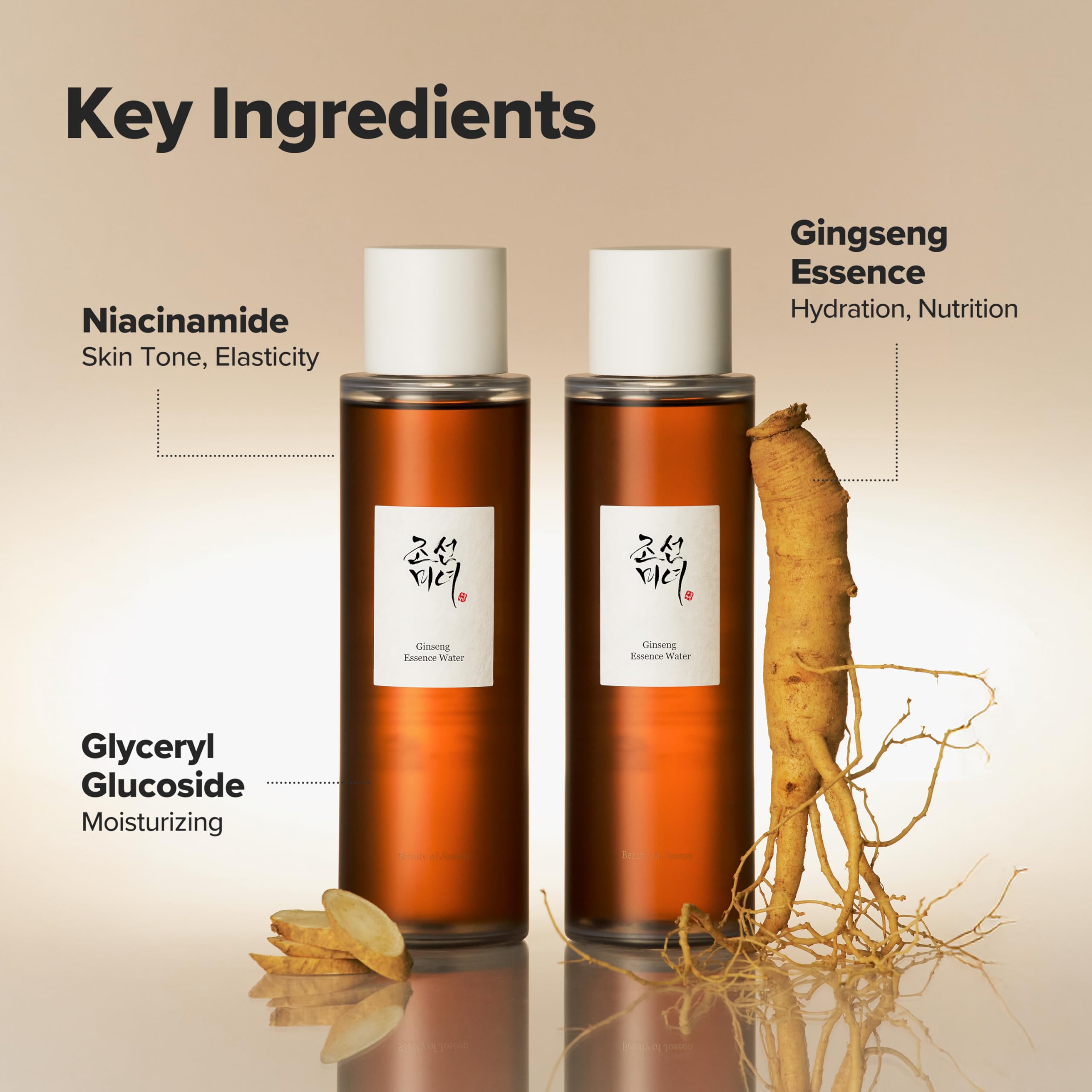 Beauty of Joseon Ginseng Essence Water Hydrating Face Toner for Dry, Dull Skin. Korean Moisturizing Skin Care