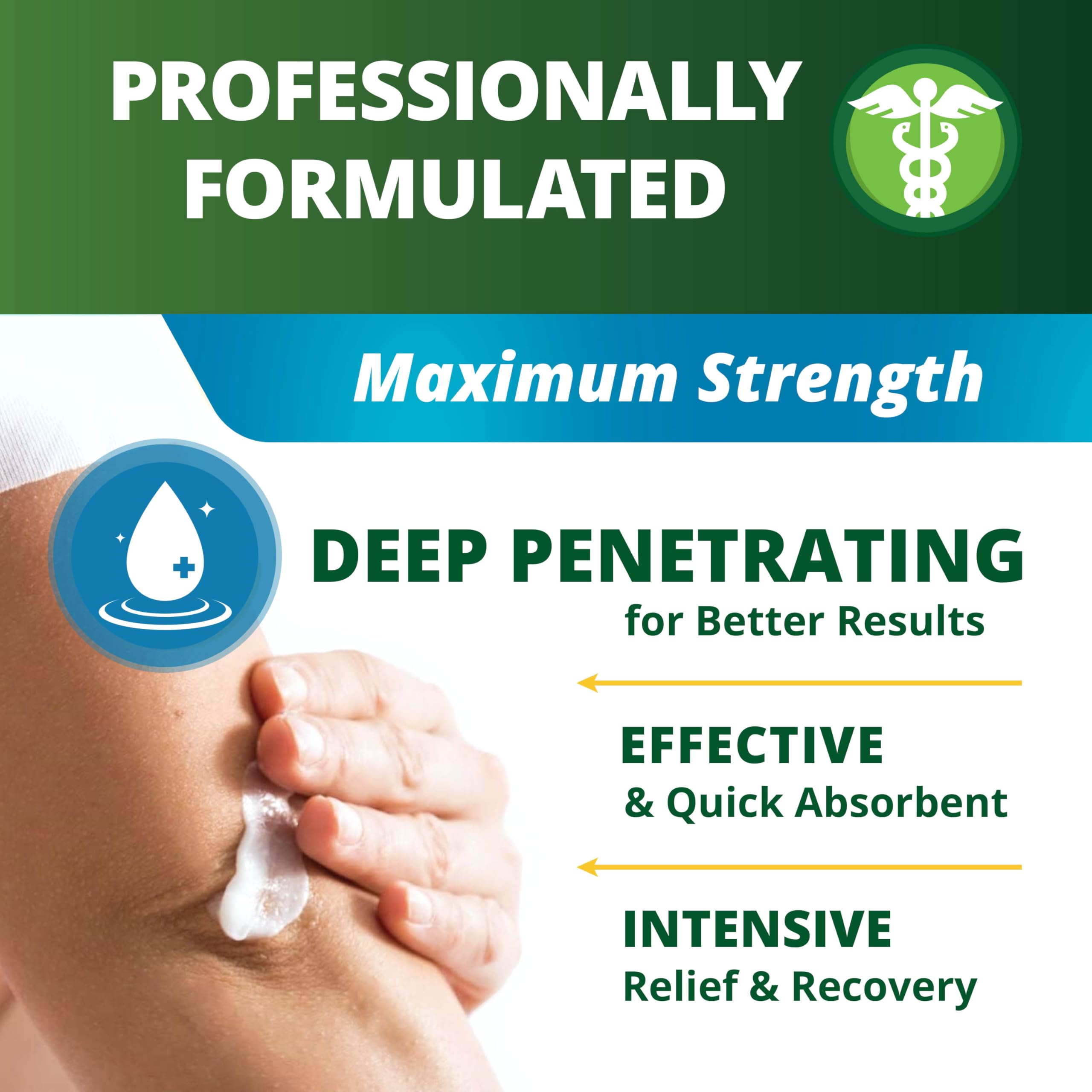 OWELL NATURALS Pain Relief Ointment Deep Penetrating Fast Acting Formula for Arthritis, Joint & Muscle Discomfort, Stiffness, Long-Lasting Soothing Balm, 3.5 oz Owell Naturals Au supplements