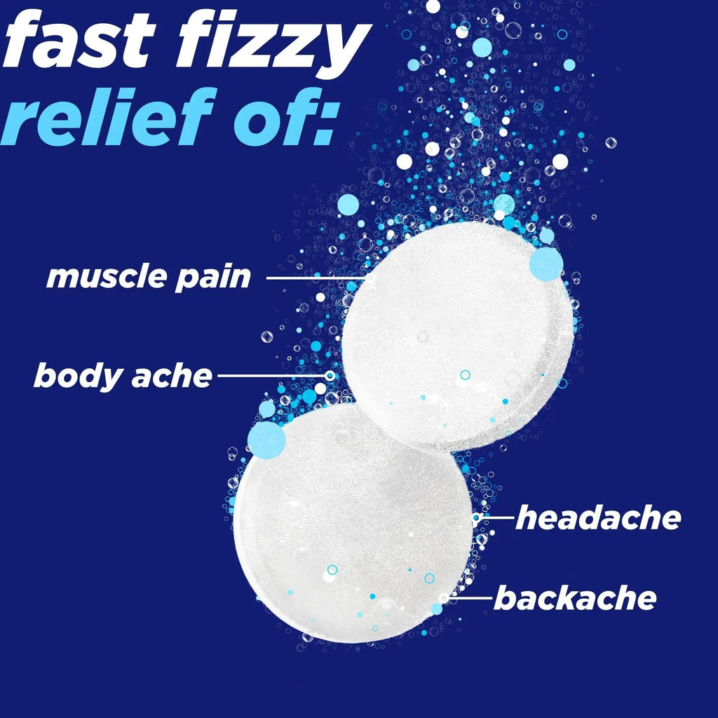 Alka-Seltzer Pain Relief, Aspirin Effervescent Tablets for Fast Pain Relief, 72 Ct Alka-Seltzer Au supplements