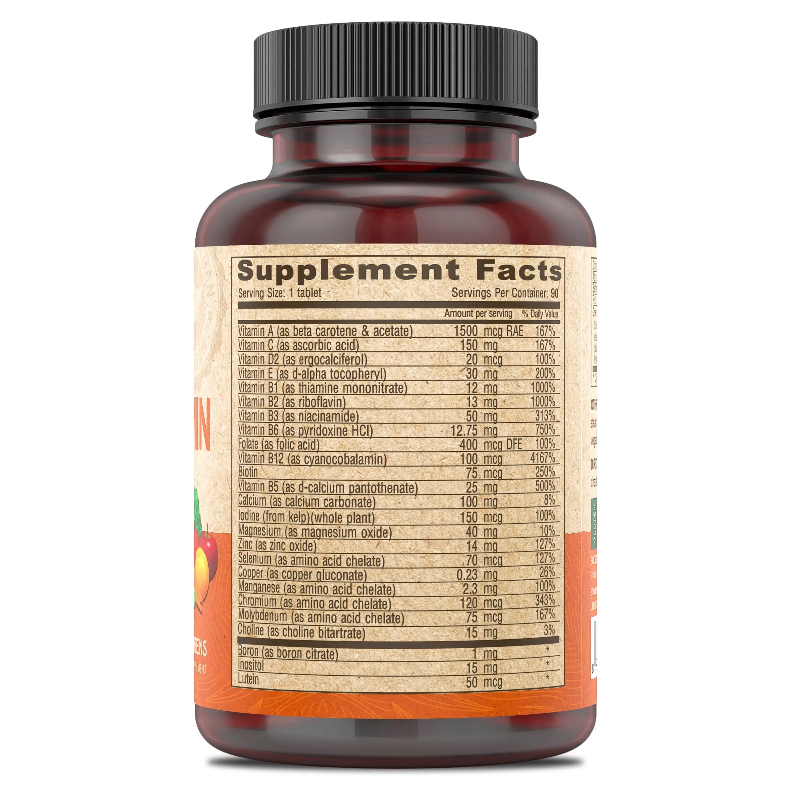 DEVA Vegan Iron-Free Multivitamin & Mineral Supplement, Green Food Blend, Spirulina, Chlorella, Ashwagandha, Broccoli, 90 Coated Tablets DEVA Au supplements