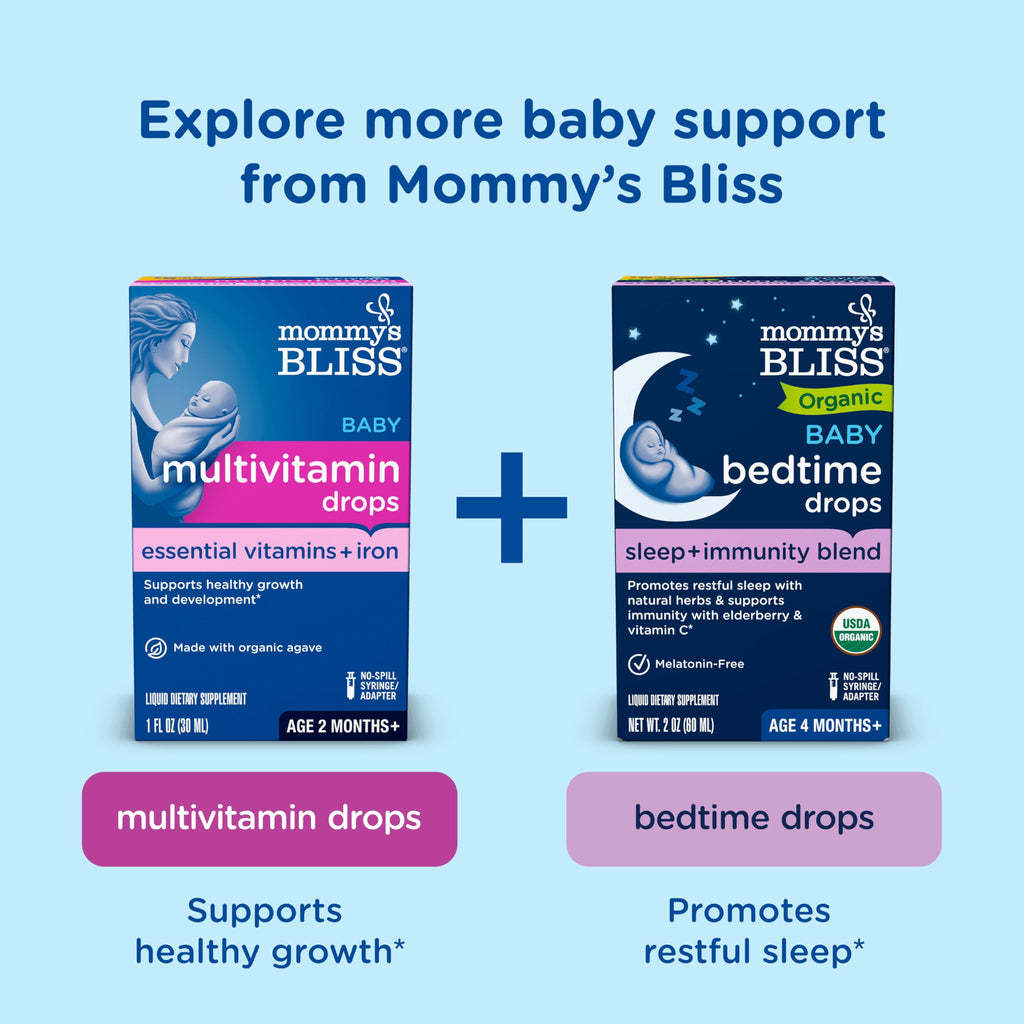 Mommy's Bliss Baby Probiotic Drops Everyday - Gas, Constipation, Colic Symptom Relief - Newborns & Up