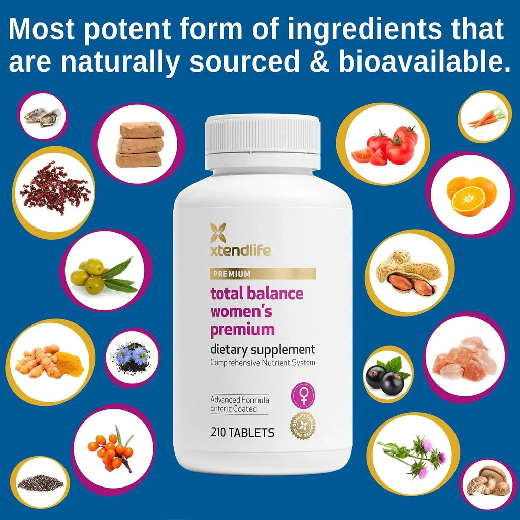 Xtendlife Total Balance Women's Premium Extra Strength Daily Multivitamin & Mineral - 90+ Nutrients for Complete Immune Xtendlife Au supplements