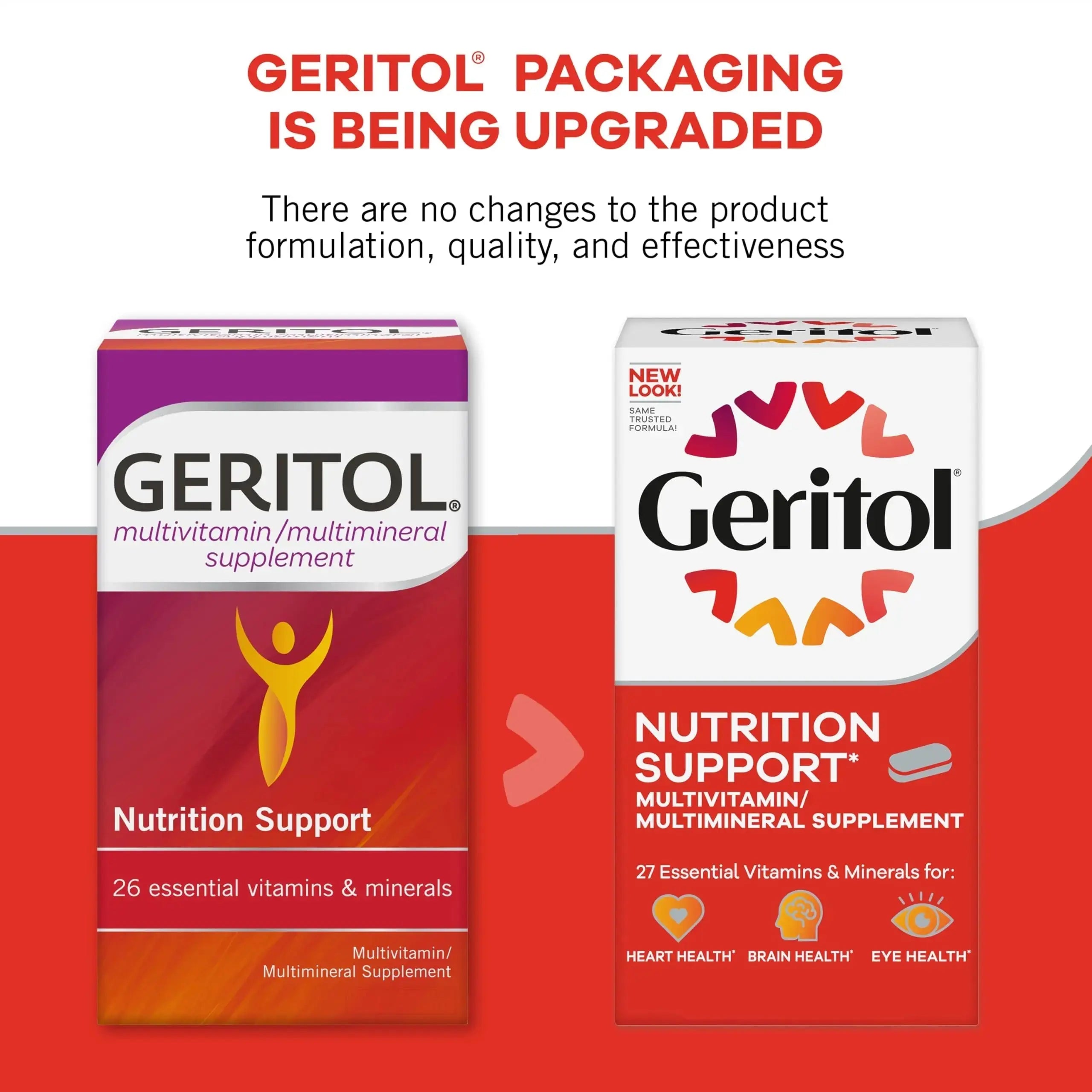 Geritol, Multivitamin Supplement, Contains Antioxidants, Vitamins B, C, E & D and Iron, 27, Minerals, Gluten-Free Geritol Au supplements