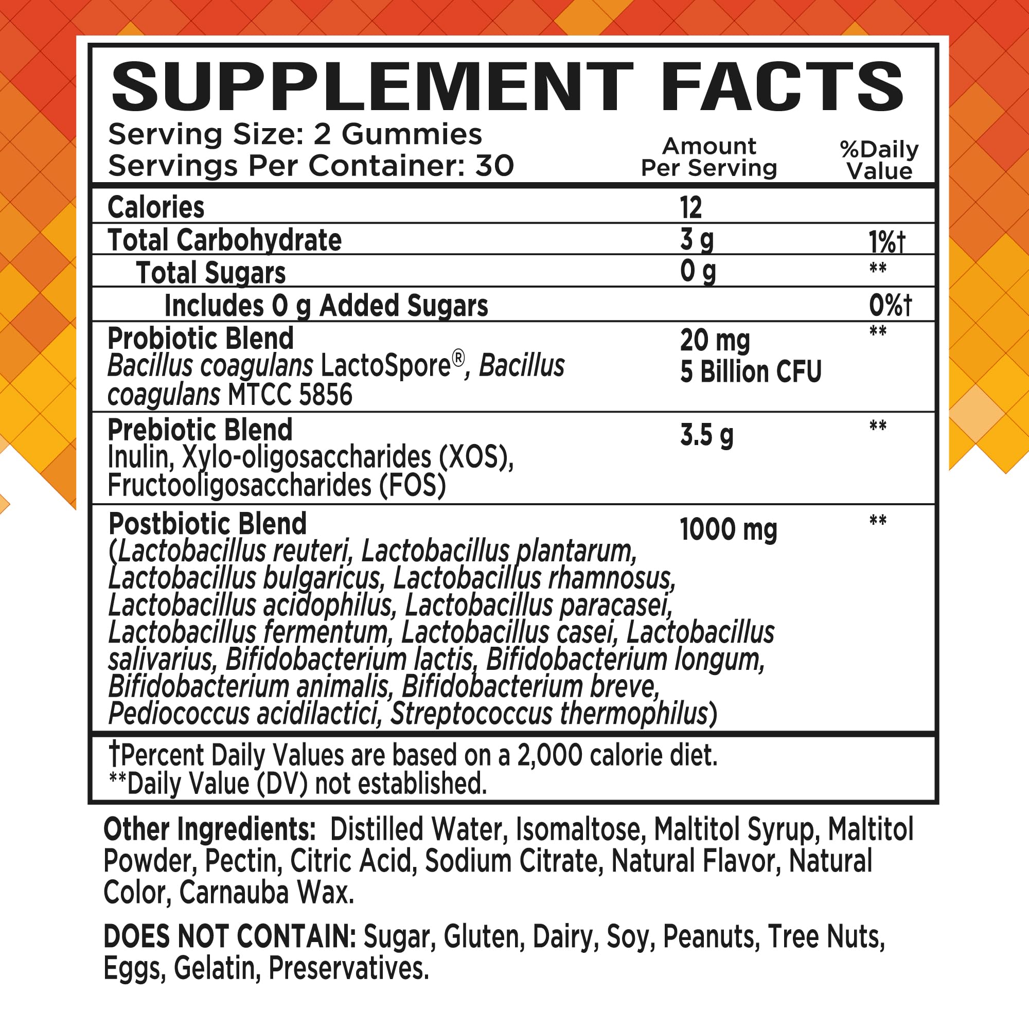 NutraPep Prebiotic Probiotic & Postbiotic Gummies for Women Men & Kids Children - High Potency 5 Billion CFU - Sugar-Free & Gluten 60 Count (Pack of 2)