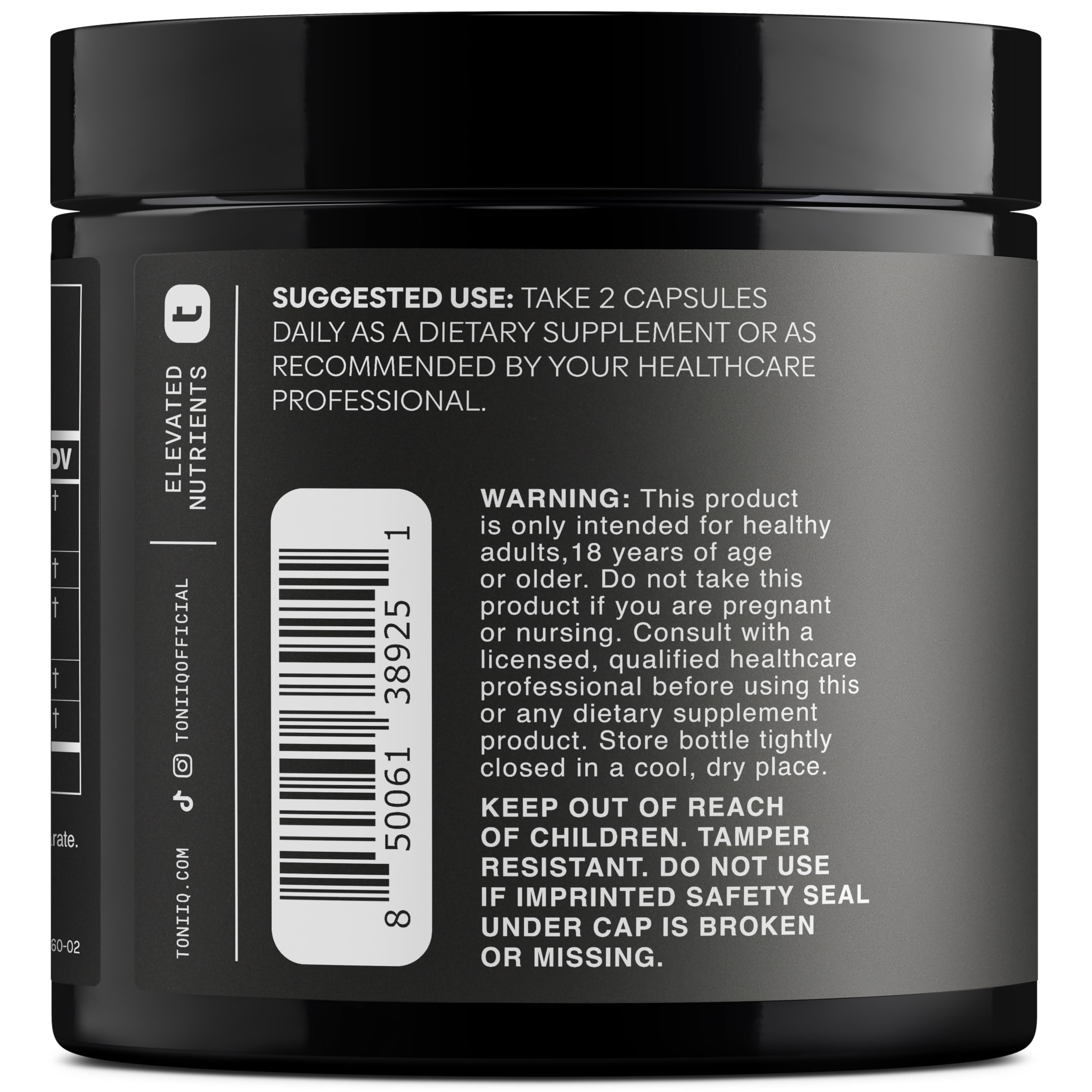 Toniiq Dihydroberberine Supplement - Ultra High Potency 1,000mg Formula with GlucoVantage, 10:1 Ceylon Cinnamon & 50:1 Milk Thistle - Third-Party Lab Tested Toniiq Au supplements
