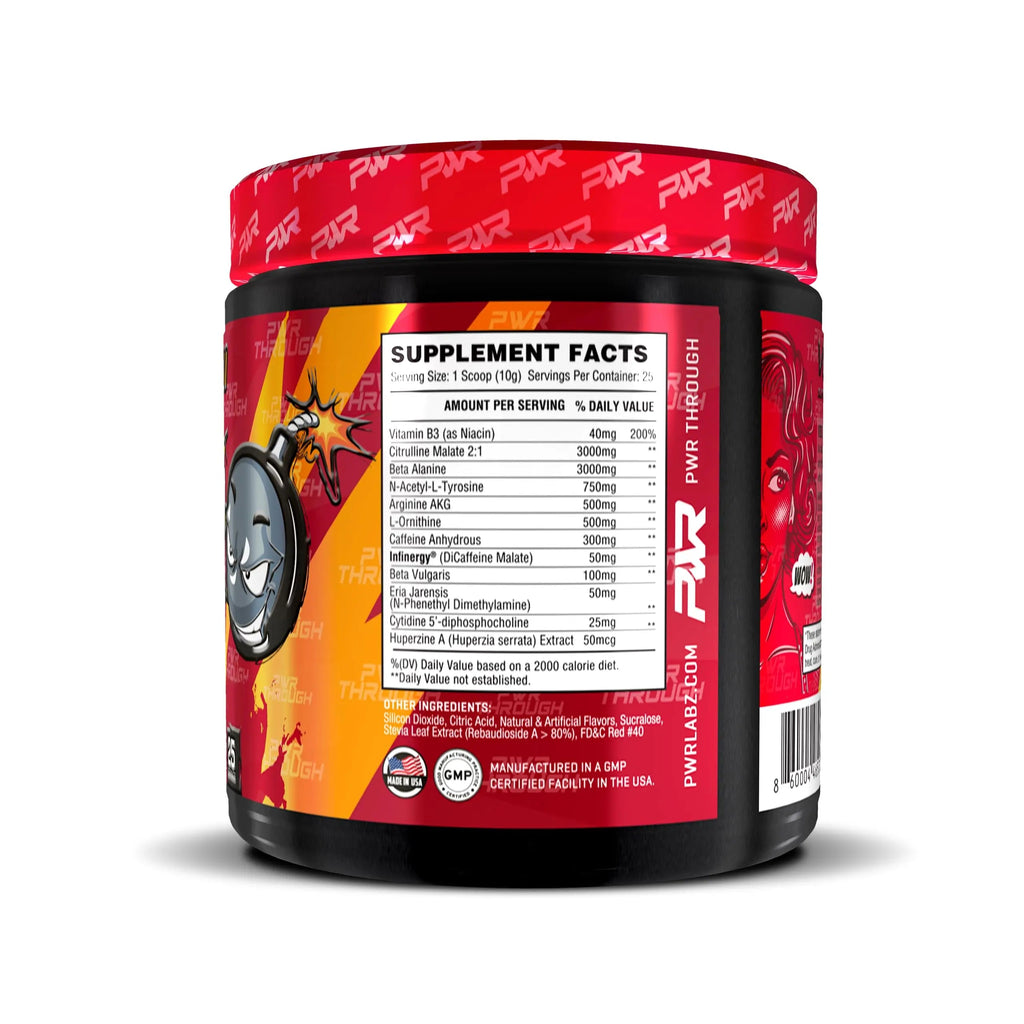 PWR Labz Pre Workout - Pump · Focus · Energy · L-Citrulline, L-Tyrosine, Agmatine, Alpha GPC PWR Labz LLC Au supplements