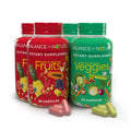 Balance of Nature Fruits & Veggies Supplements - Whole Fruit and Vegetable Ingredients for Women, Men, and Kids - 90 Fruits Capsules, 90 Veggies Capsules - 2 Sets Balance of Nature Au supplements