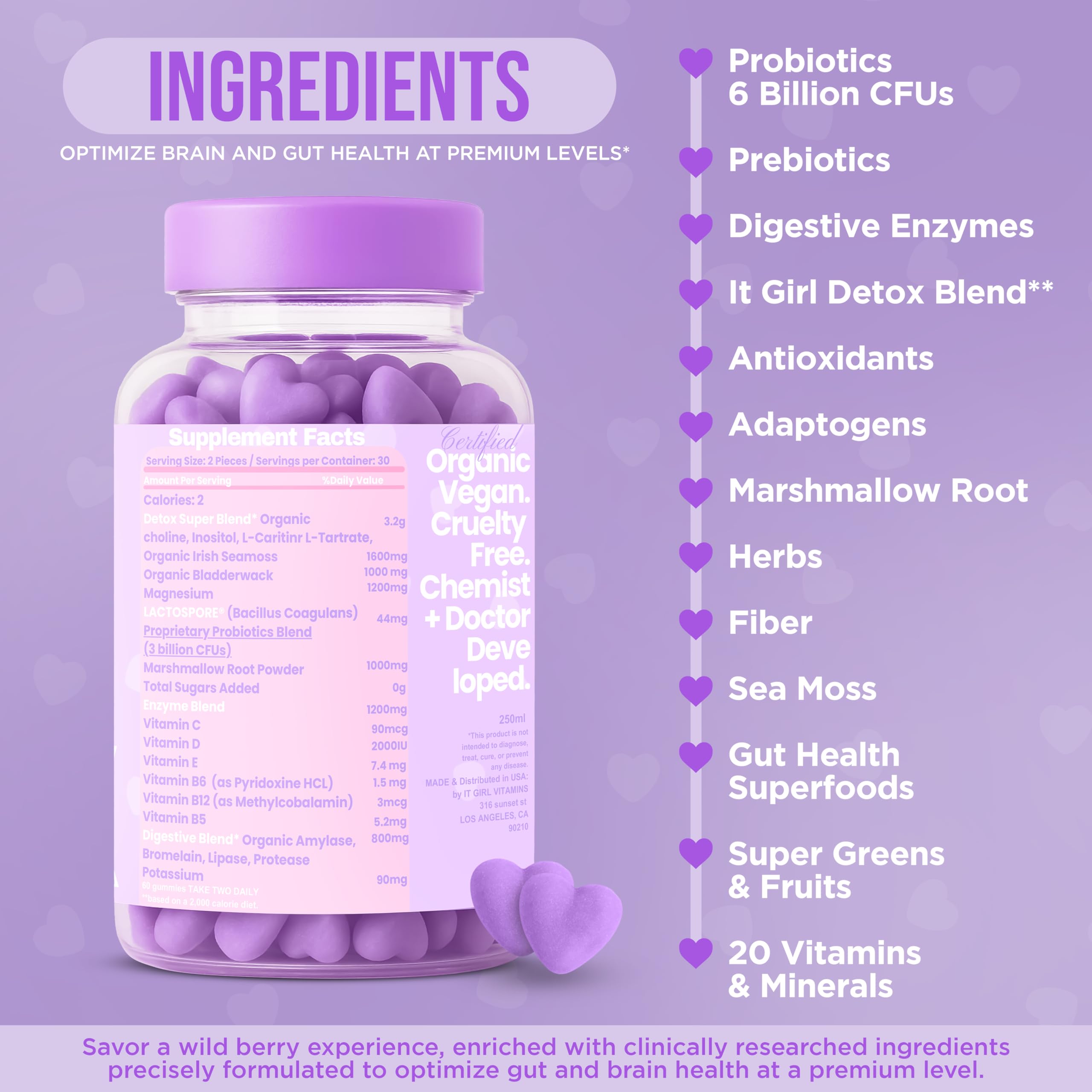 Gut Health Cleanse Detox Gummies for Women & Teens – Probiotics, Prebiotics, Digestive Enzymes & Superfoods Greens Blend – Vegan Daily Digestive Supplement for Bloating Relief, Debloat & Gut Wellness It Girl Vitamins Au supplements