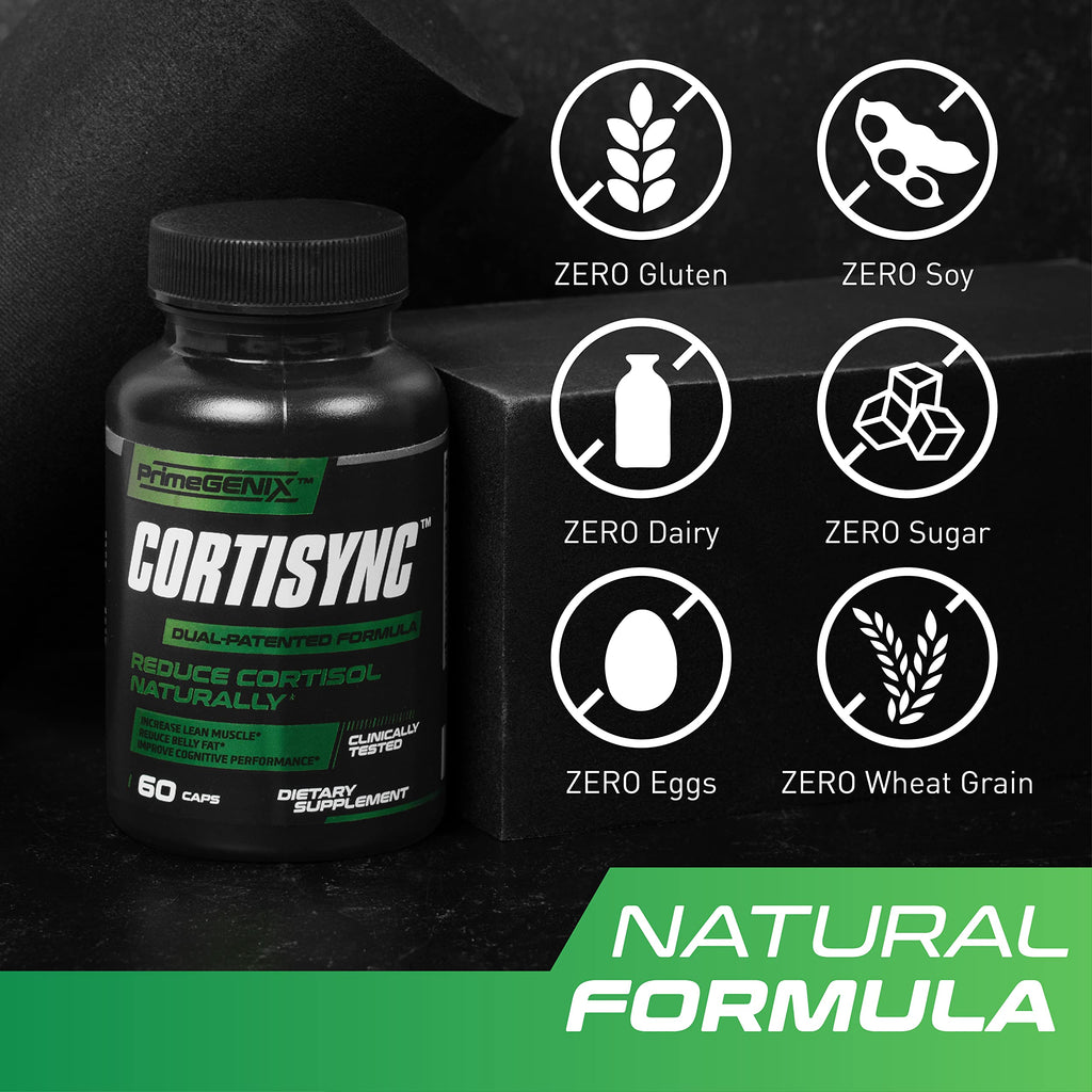 PrimeGENIX CortiSync | Reduce Cortisol | Increase Energy | Improve Focus | Organic PrimeGENIX Au supplements