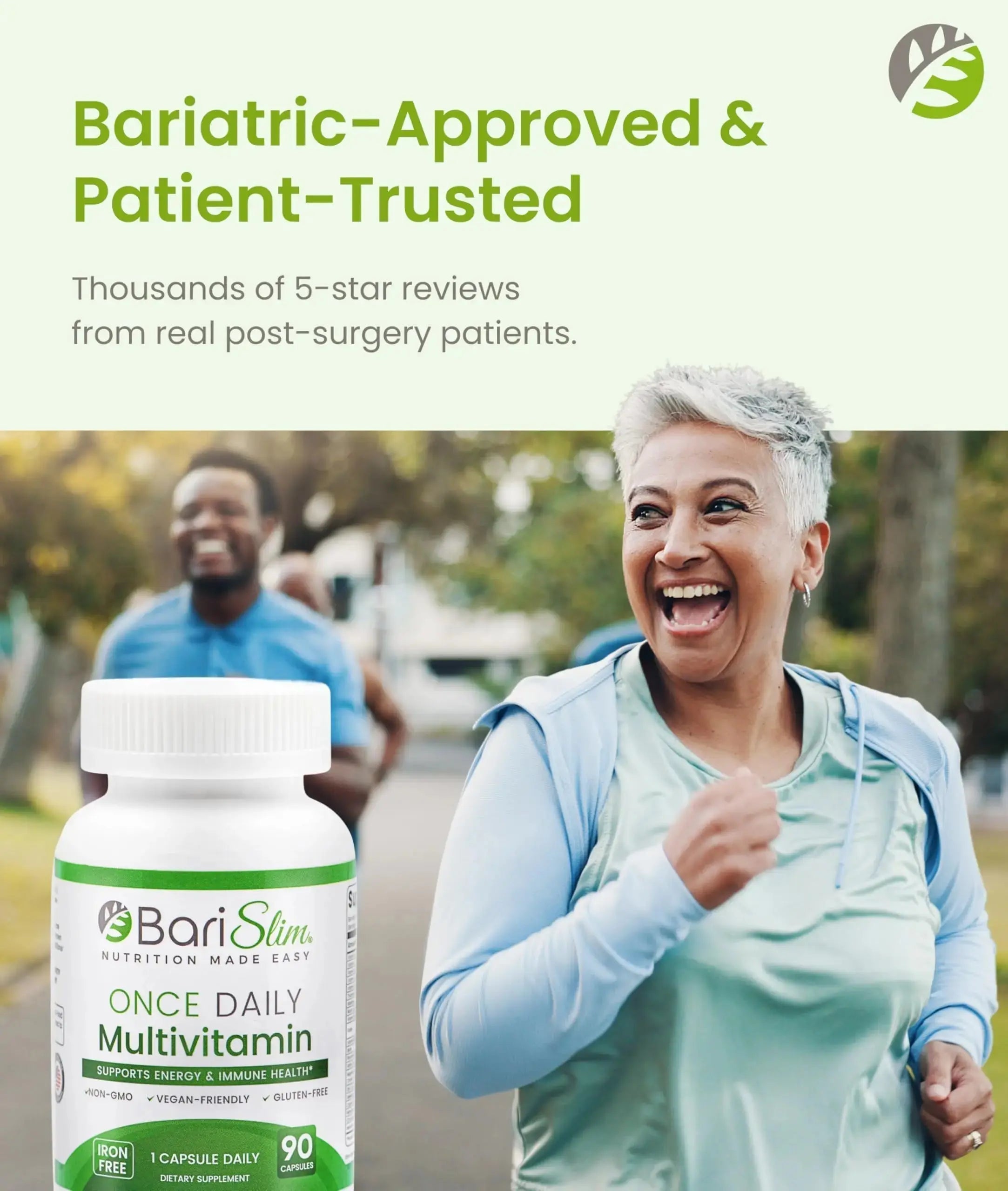 BariSlim Once Daily Bariatric Multivitamin Capsule - Iron-Free Formula - Bariatric Vitamin and Supplement for Post Surgery BariSlim Au supplements