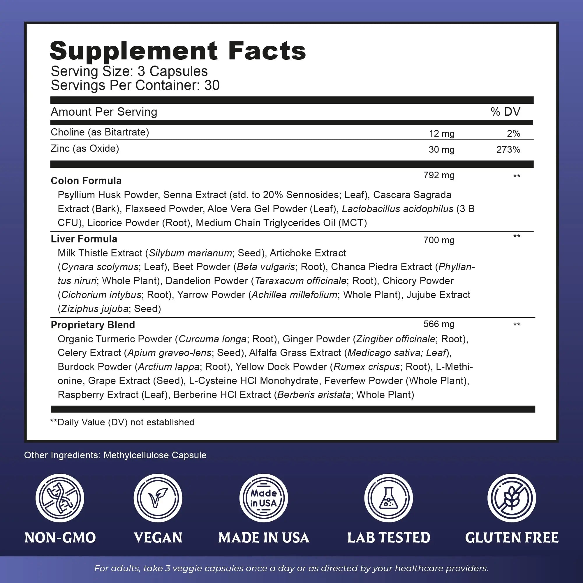 Liver Cleanse Detox & Repair with Colon Cleanse - Milk Thistle, Dandelion Root, Psyllium Husk Fiber Nutreb Au supplements