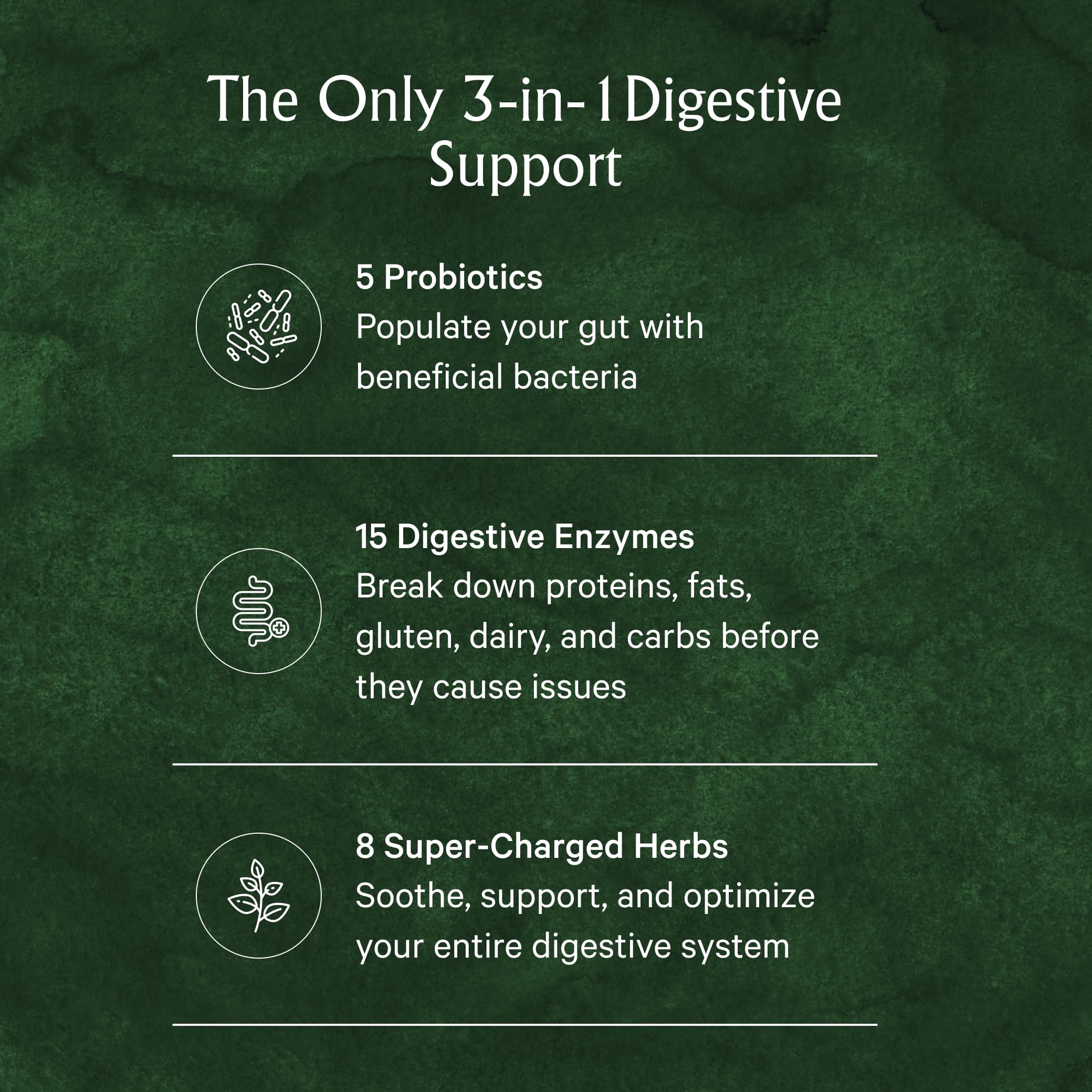 Juna Digestive Enzymes + Probiotic — 3-in-1 Daily Gut Support for Bloat Relief, Smooth Digestion & Microbiome Balance | 15 Enzymes, 5 Probiotics, 8 Botanicals | Vegan, 3rd-Party Tested | 60 Capsules Juna Au supplements