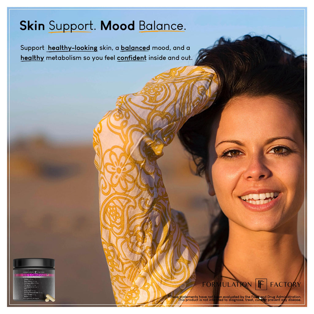 Formulation Factory She's Obsessed: 10-in-1 Hormone Balance Maximizer with Shilajit, Maca, Ashwagandha, DIM, Dong Quai, Zinc & More for Vitality & Balance – 120 Capsules 2 Months Formulation Factory Au supplements