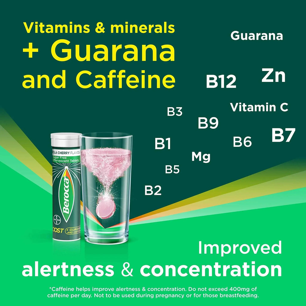 Berocca Boost Multivitamin Tablets Pack Of 20 Berocca Au supplements