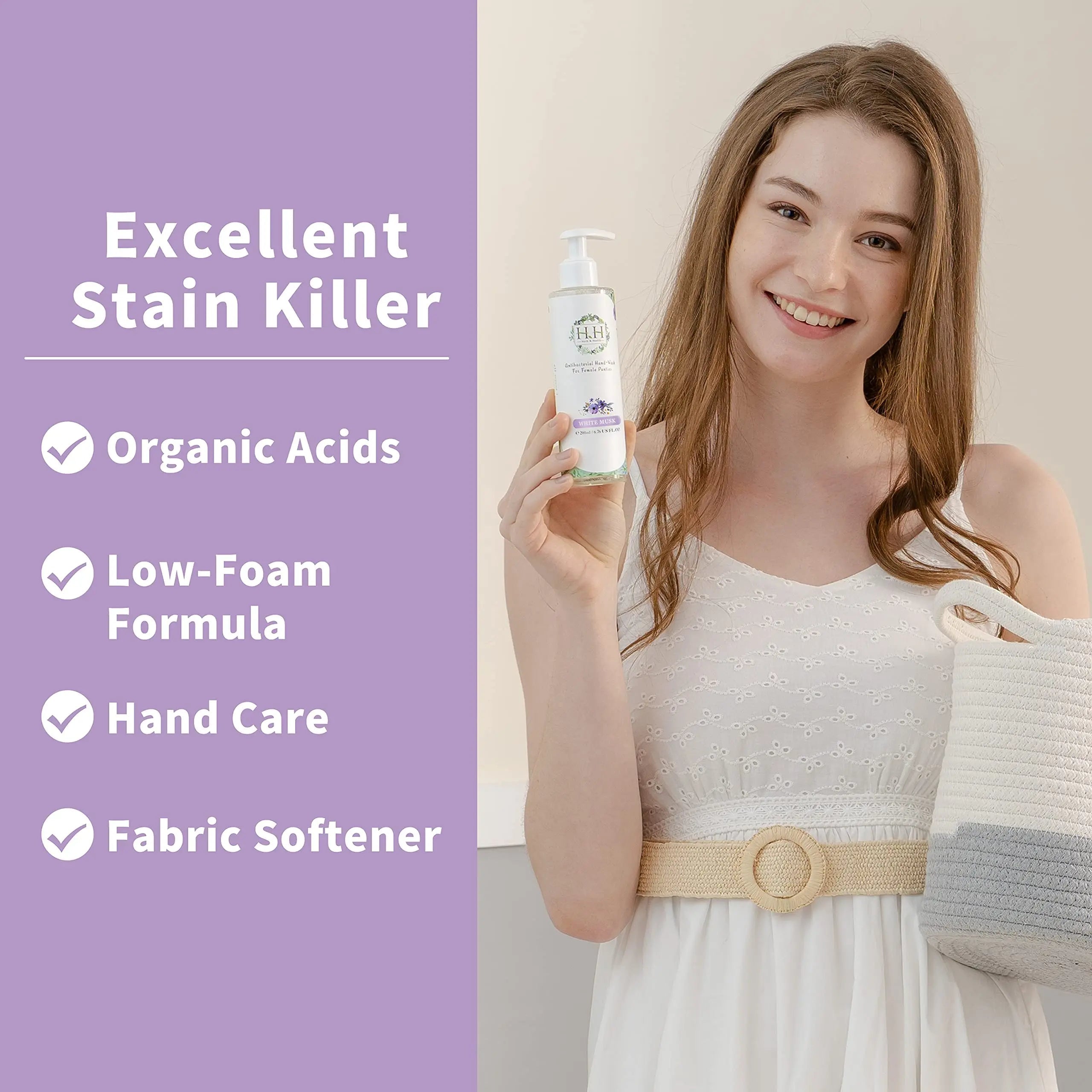 Feminine Wash+Panties Stain Remover Detergent - Natural Essential Oil Scent Vaginal Wash Women HH Herb & Health Au supplements