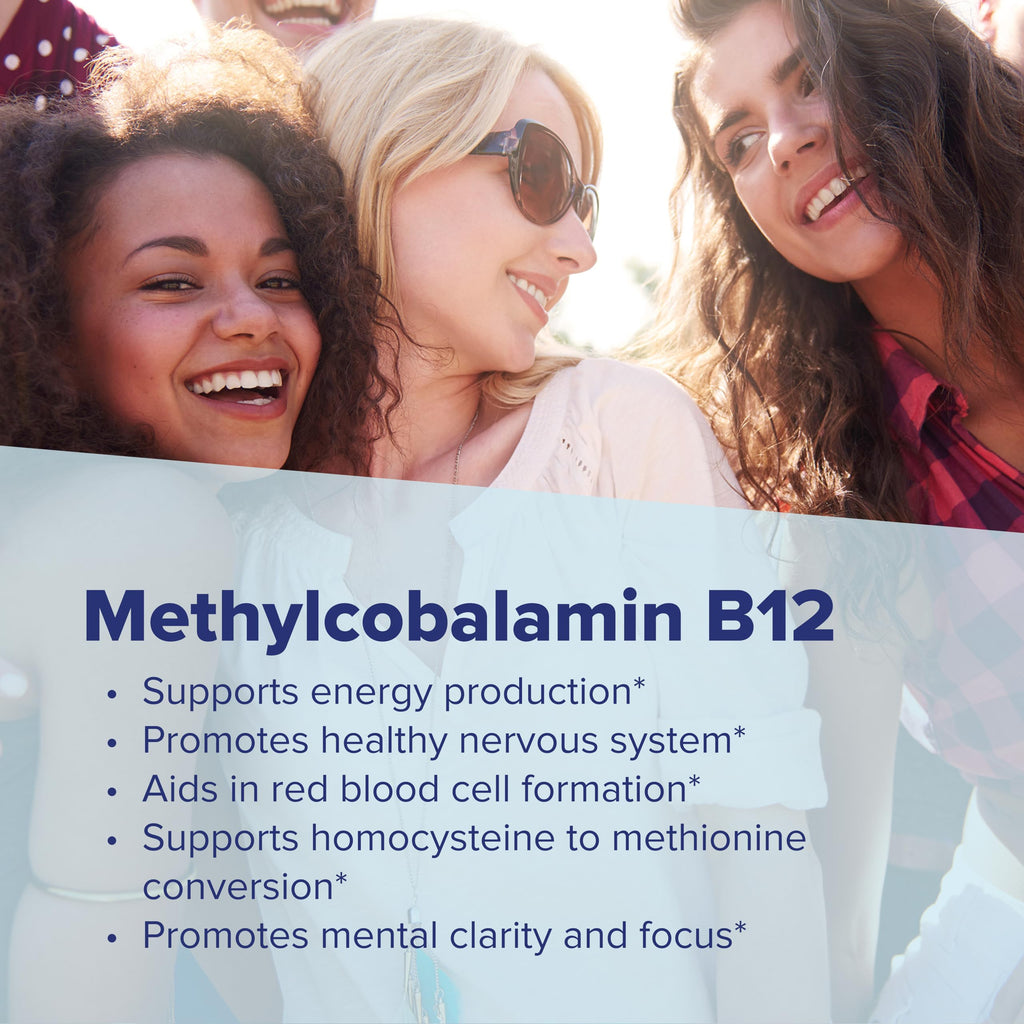 Superior Source No Shot Methylcobalamin B-12 1,000 mcg - Vitamin B-12 to Support Energy Production, Brain Health & Overall Wellness - Sublingual Tablets