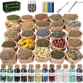 JUSTASHOW 61PCS Witchcraft Supplies for Wiccan Spells, Witchcraft Starter Kit, Spell Candles JUSTASHOW Au supplements