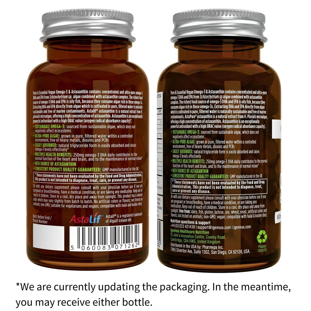 Vegan Omega-3 Algae Oil + Advanced Kids Multivitamin Gummy Bundle, High Concentration DHA & EPA + Vitamin A, B, C, D3 & E Igennus Healthcare Nutrition Au supplements