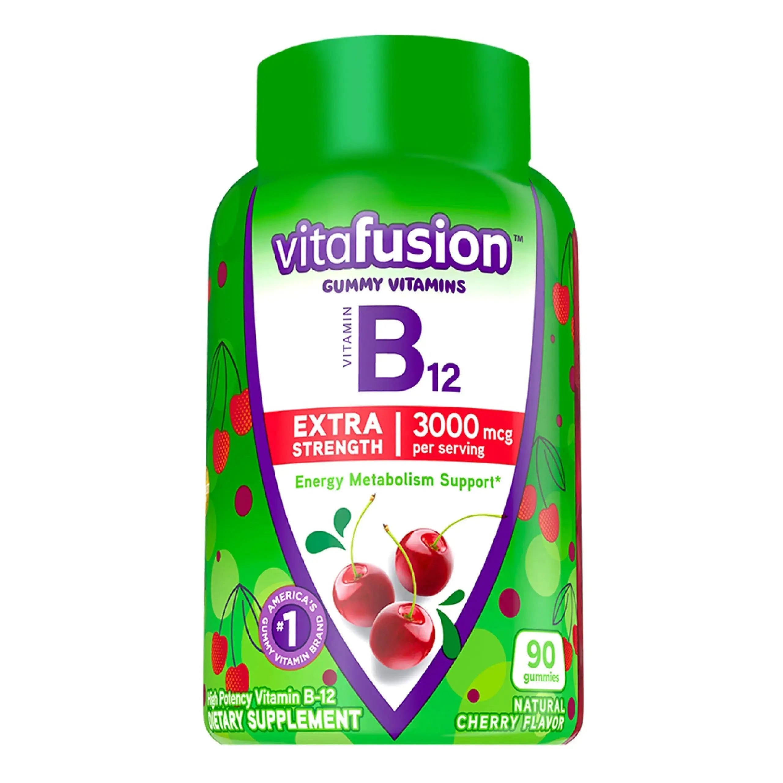 Vitafusion Gorgeous Hair, Skin & Nails Multivitamin Plus Biotin, Vitamin B12 Cherry Gummies for Energy Metabolism Support, 135ct & 90ct Vitafusion Au supplements