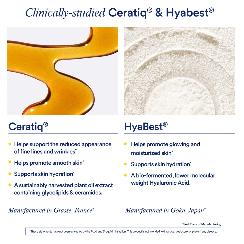 Ritual Hyaluronic Acid Skin Supplement - With Hyabest® and Ceratiq® - HyaCera Clinically Proven to Reduce Wrinkles, Fine Lines & Improve Skin Smoothness
