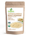 Organic Ashwagandha Root Powder - 1.10 lbs (17.64 oz) | Resealable Kraft Bag,Non-GMO, Indian Ginseng, Withania Somnifera -100% Raw from India, by SHOPOSR Organic Spice Resource Au supplements
