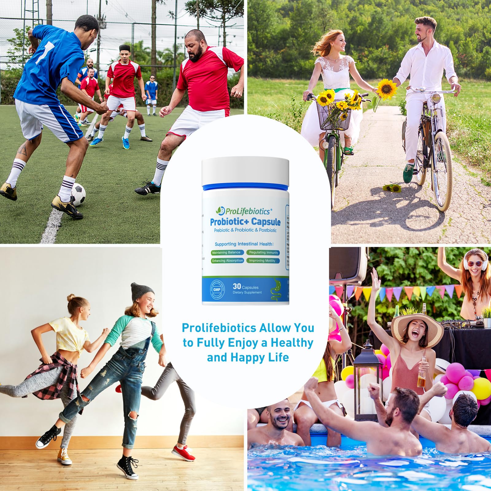3-in-1 Probiotics for Gut and Digestive Health,Immune Support,Supplements Supporting Occasional Constipation,Diarrhea,Gas,Bloating,Delayed-Released Designed to Thrive, 30 Vegan Capsules PROLIFEBIOTICS Au supplements