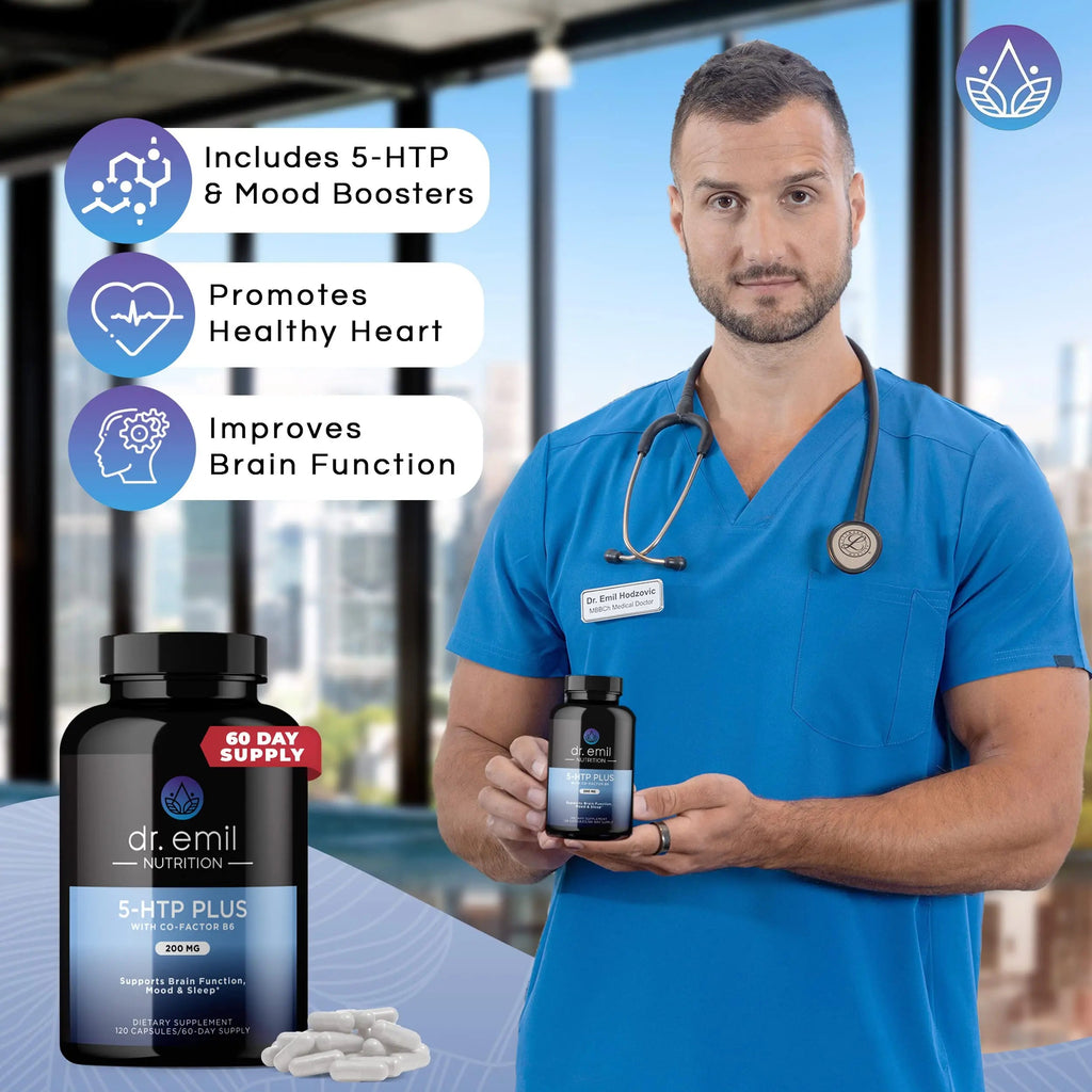 DR EMIL NUTRITION 200 MG 5-HTP Plus with SAM-e for Mood, Stress, and Sleep DR EMIL NUTRITION Au supplements